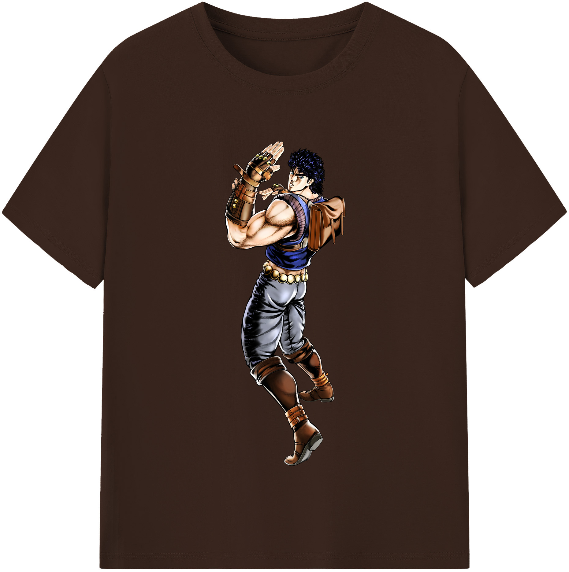 （画像用） ジョジョの奇妙な冒険 /ジョナサン?ジョースター JoJo's Bizarre Adventure Jonathan Joestar 綿100％半袖Tシャツ（フロントプリント）