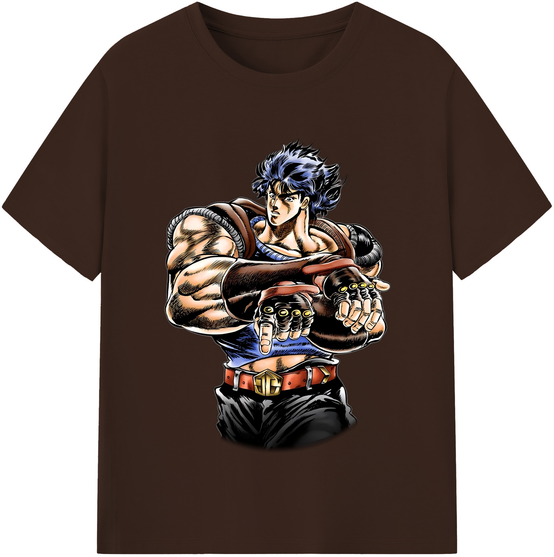 （画像用） ジョジョの奇妙な冒険 /ジョナサン?ジョースター JoJo's Bizarre Adventure Jonathan Joestar 綿100％半袖Tシャツ（フロントプリント）