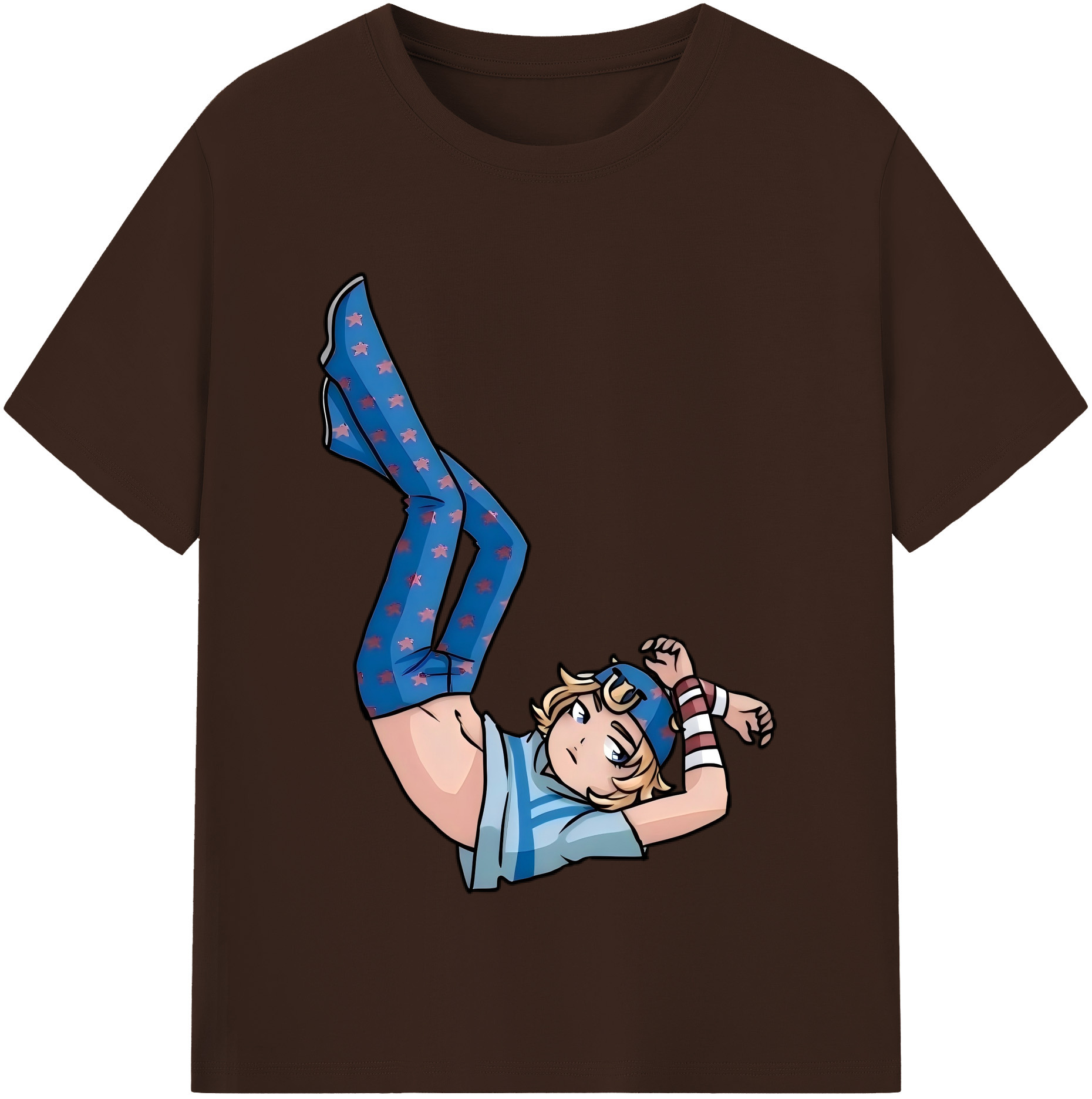 （画像用） ジョジョの奇妙な冒険 グイード?ミスタ JoJo's Bizarre Adventure Guido Mista 綿100％半袖Tシャツ（フロントプリント）