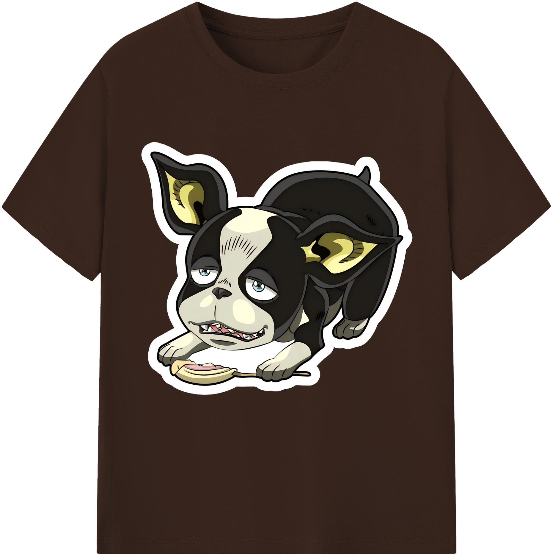 （画像用） ジョジョの奇妙な冒険 イギー JoJo's Bizarre Adventure Iggy 綿100％半袖Tシャツ（フロントプリント）