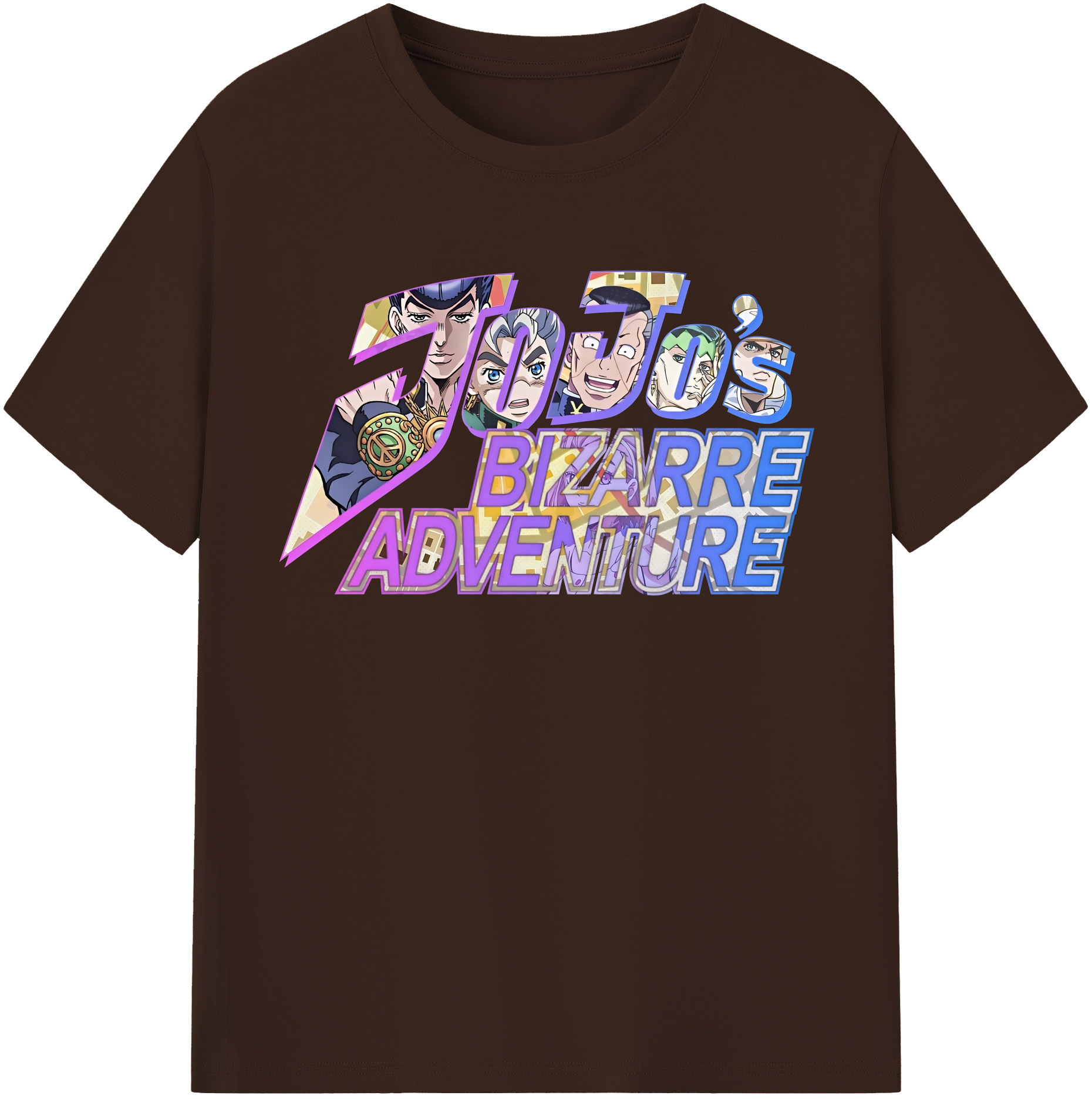 （画像用） ジョジョの奇妙な冒険 JoJo's Bizarre Adventure 綿100％半袖Tシャツ（フロントプリント）