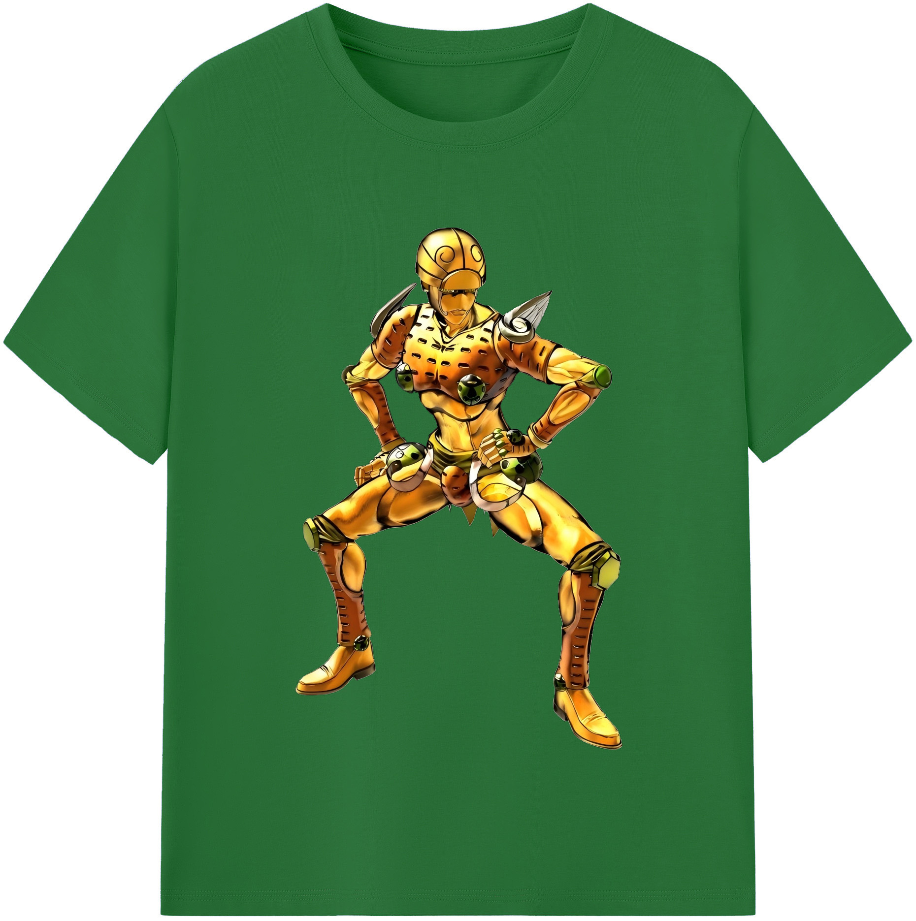 （画像用） ジョジョの奇妙な冒険 ジョルノ?ジョバァーナ JoJo's Bizarre Adventure Giorno Giovanna 綿100％半袖Tシャツ（フロントプリント）