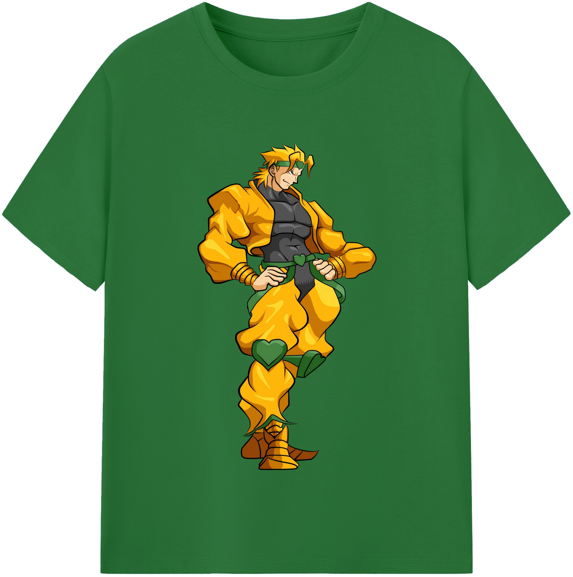 （画像用） ジョジョの奇妙な冒険 ディオ?ブランドー JoJo's Bizarre Adventure Dio Brando 綿100％半袖Tシャツ（フロントプリント）