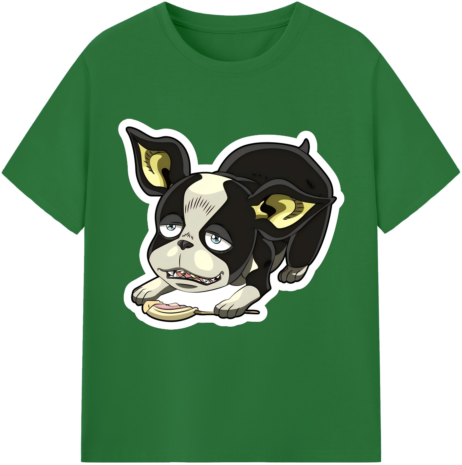 （画像用） ジョジョの奇妙な冒険 イギー JoJo's Bizarre Adventure Iggy 綿100％半袖Tシャツ（フロントプリント）