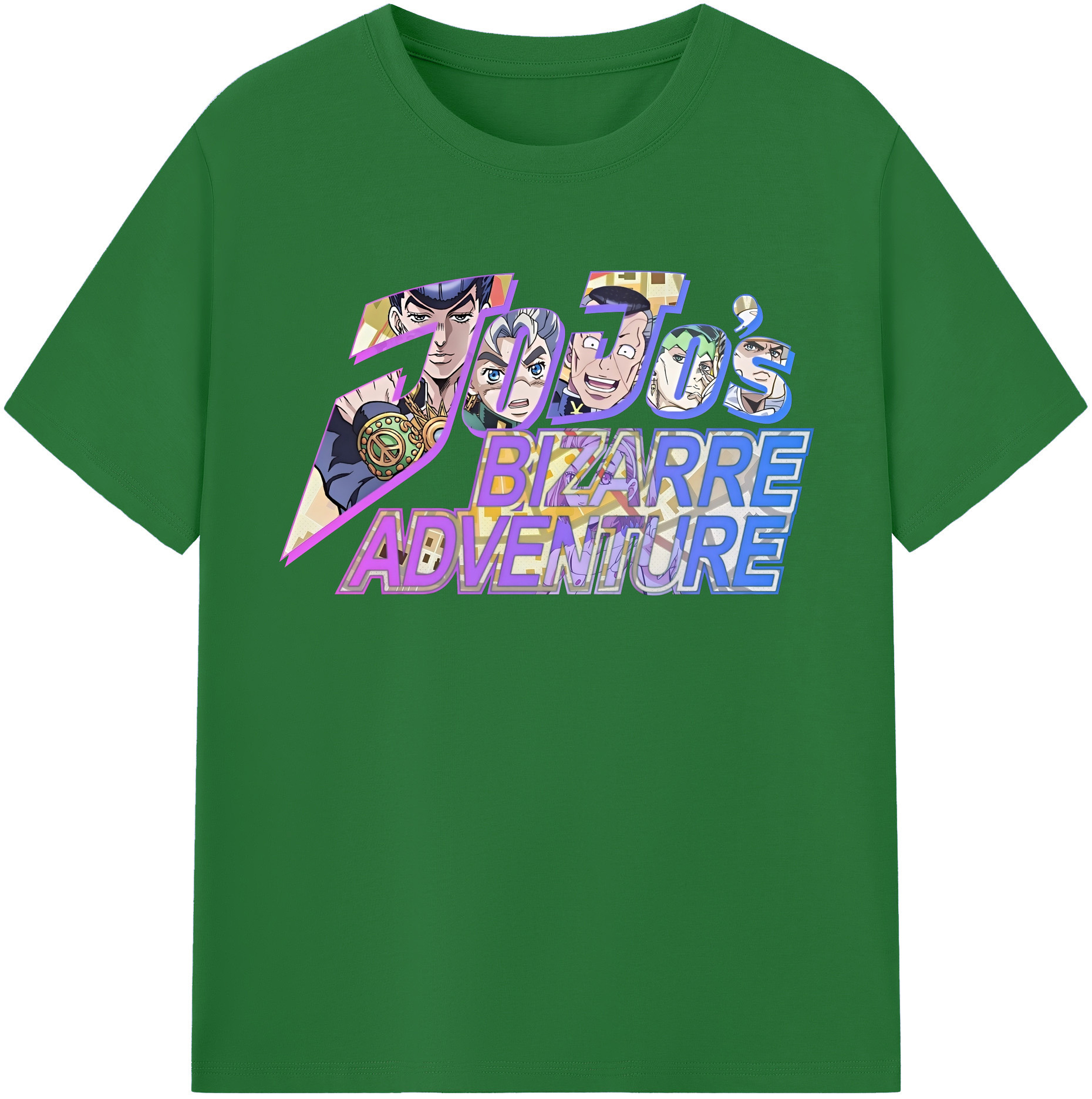 （画像用） ジョジョの奇妙な冒険 JoJo's Bizarre Adventure 綿100％半袖Tシャツ（フロントプリント）
