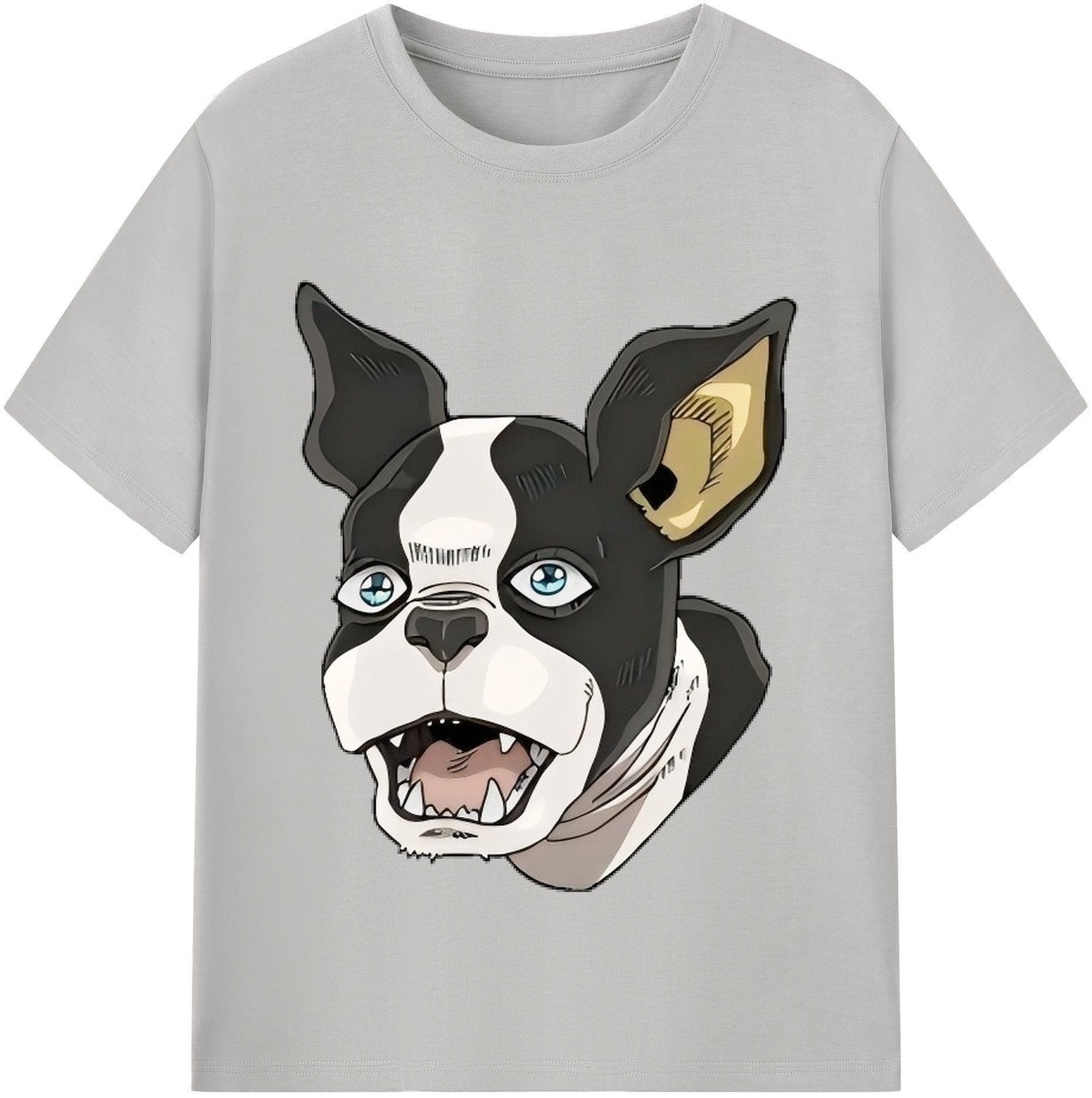 （画像用） ジョジョの奇妙な冒険 イギー JoJo's Bizarre Adventure Iggy 綿100％半袖Tシャツ（フロントプリント）