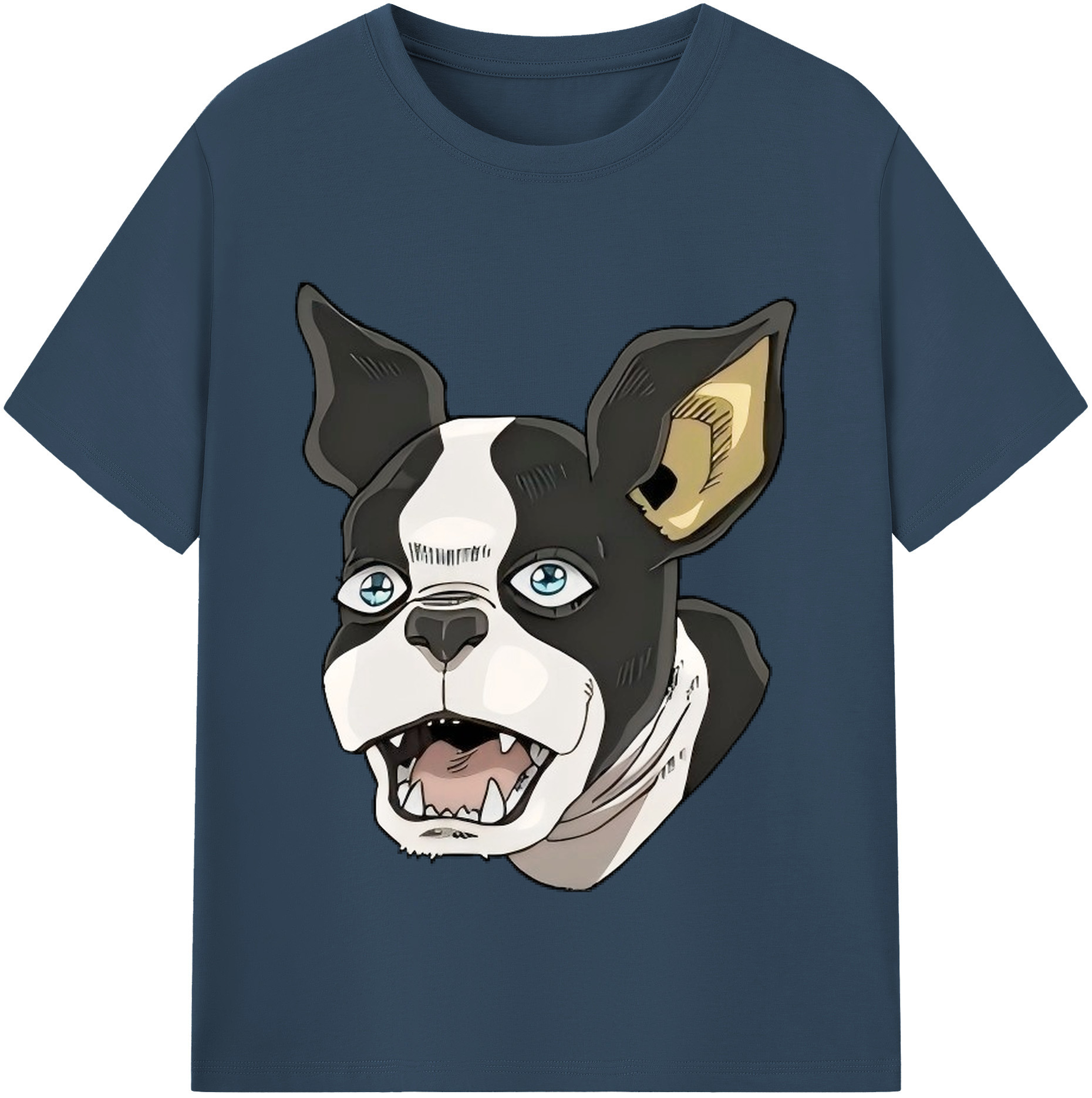 （画像用） ジョジョの奇妙な冒険 イギー JoJo's Bizarre Adventure Iggy 綿100％半袖Tシャツ（フロントプリント）