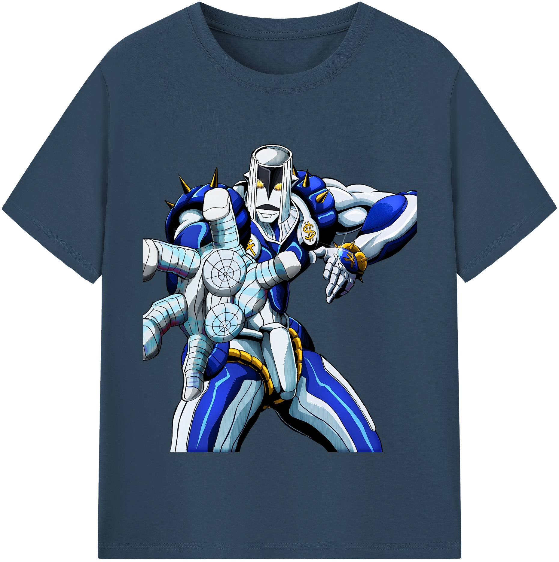 （画像用） ジョジョの奇妙な冒険 虹村億泰 にじむら おくやす JoJo's Bizarre Adventure Nijimura Okuyasu 綿100％半袖Tシャツ（フロントプリント）