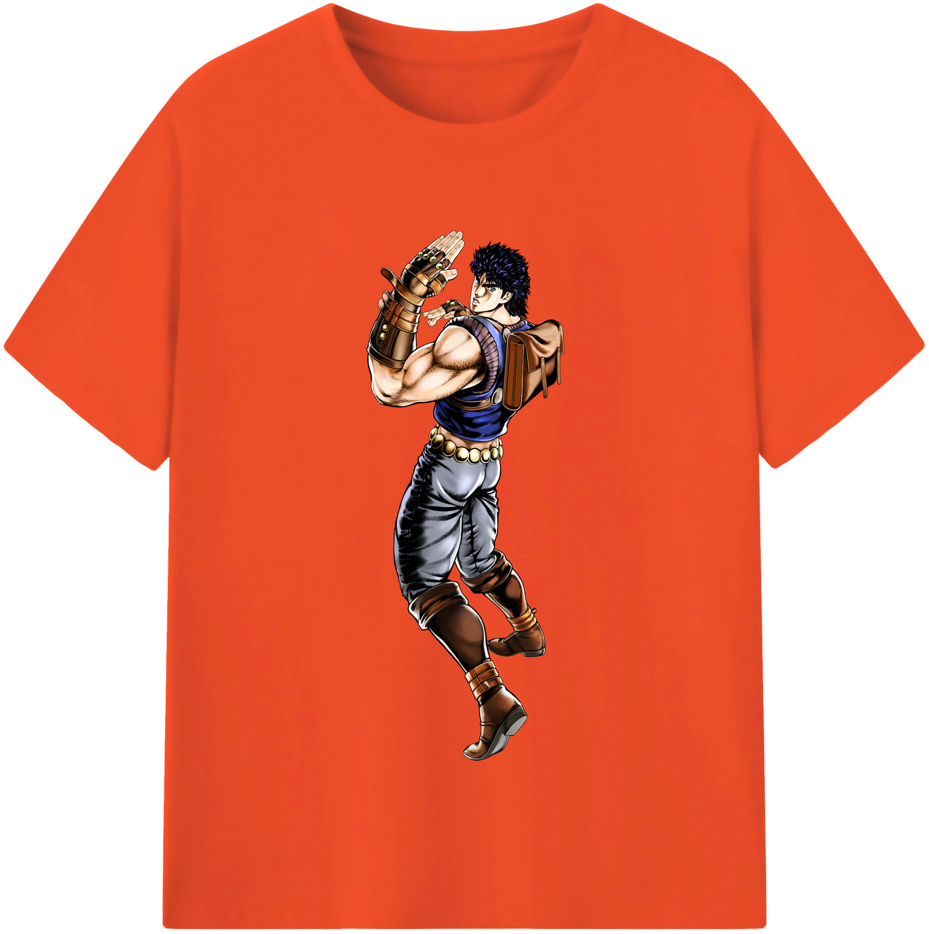 （画像用） ジョジョの奇妙な冒険 /ジョナサン?ジョースター JoJo's Bizarre Adventure Jonathan Joestar 綿100％半袖Tシャツ（フロントプリント）