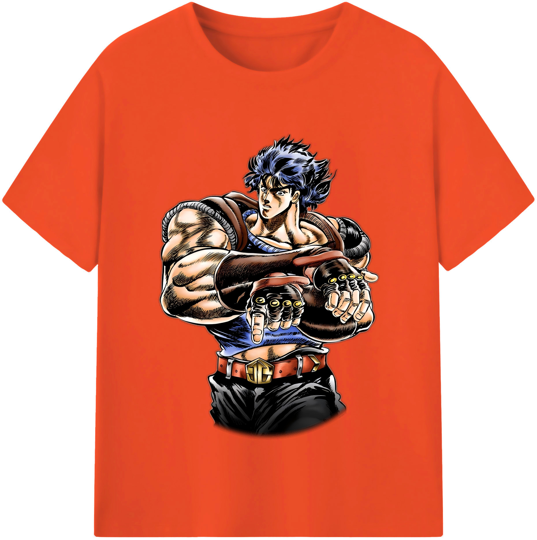 （画像用） ジョジョの奇妙な冒険 /ジョナサン?ジョースター JoJo's Bizarre Adventure Jonathan Joestar 綿100％半袖Tシャツ（フロントプリント）