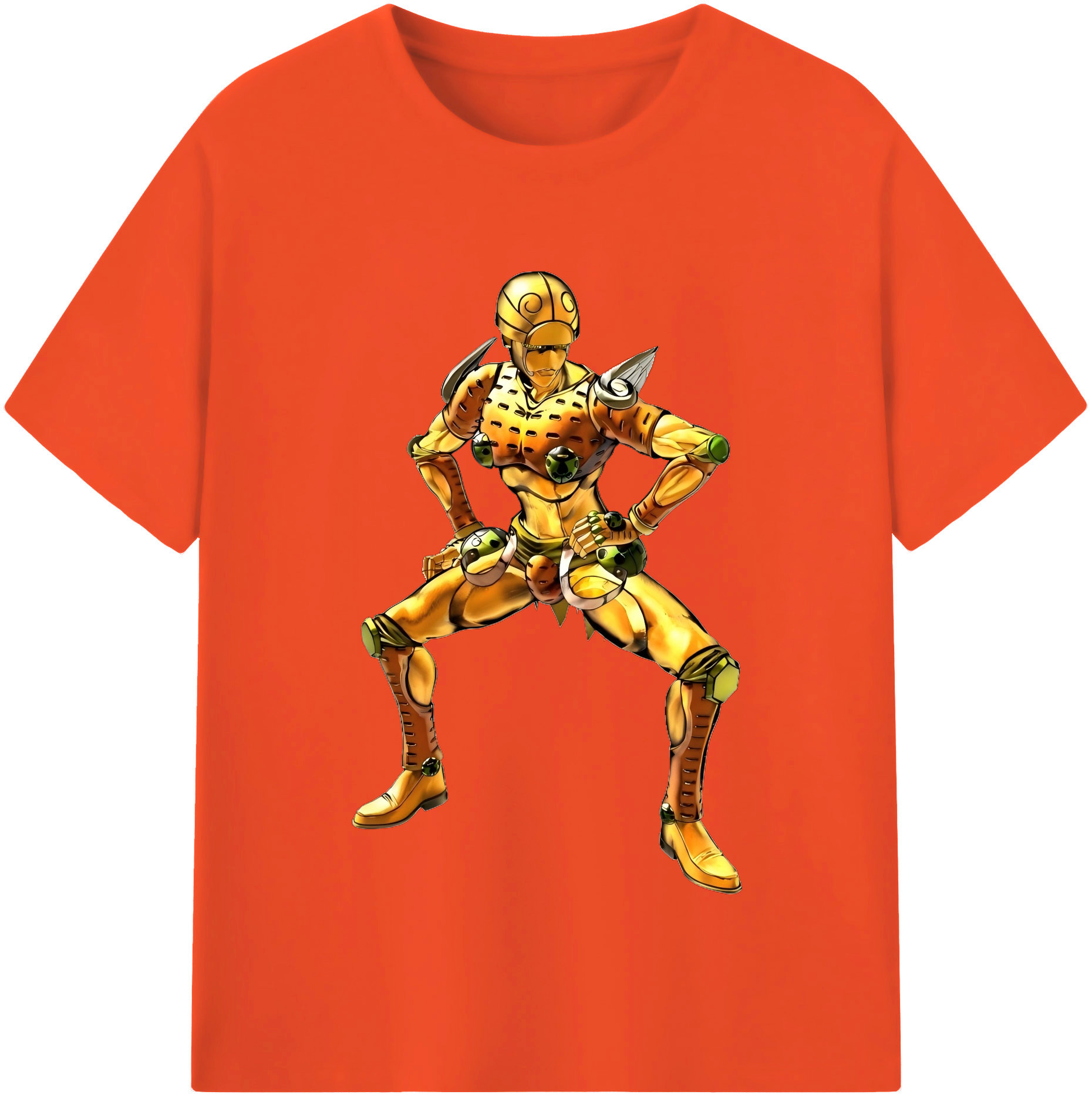 （画像用） ジョジョの奇妙な冒険 ジョルノ?ジョバァーナ JoJo's Bizarre Adventure Giorno Giovanna 綿100％半袖Tシャツ（フロントプリント）