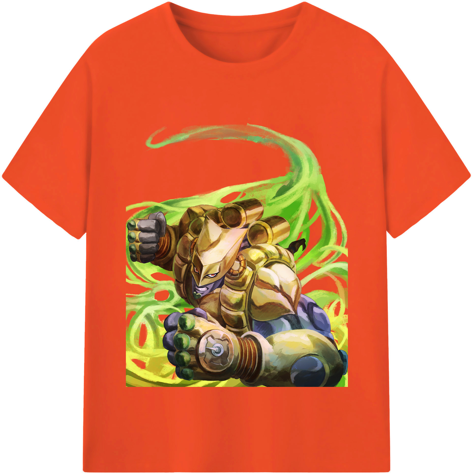 （画像用） ジョジョの奇妙な冒険 ディオ?ブランドー JoJo's Bizarre Adventure Dio Brando 綿100％半袖Tシャツ（フロントプリント）