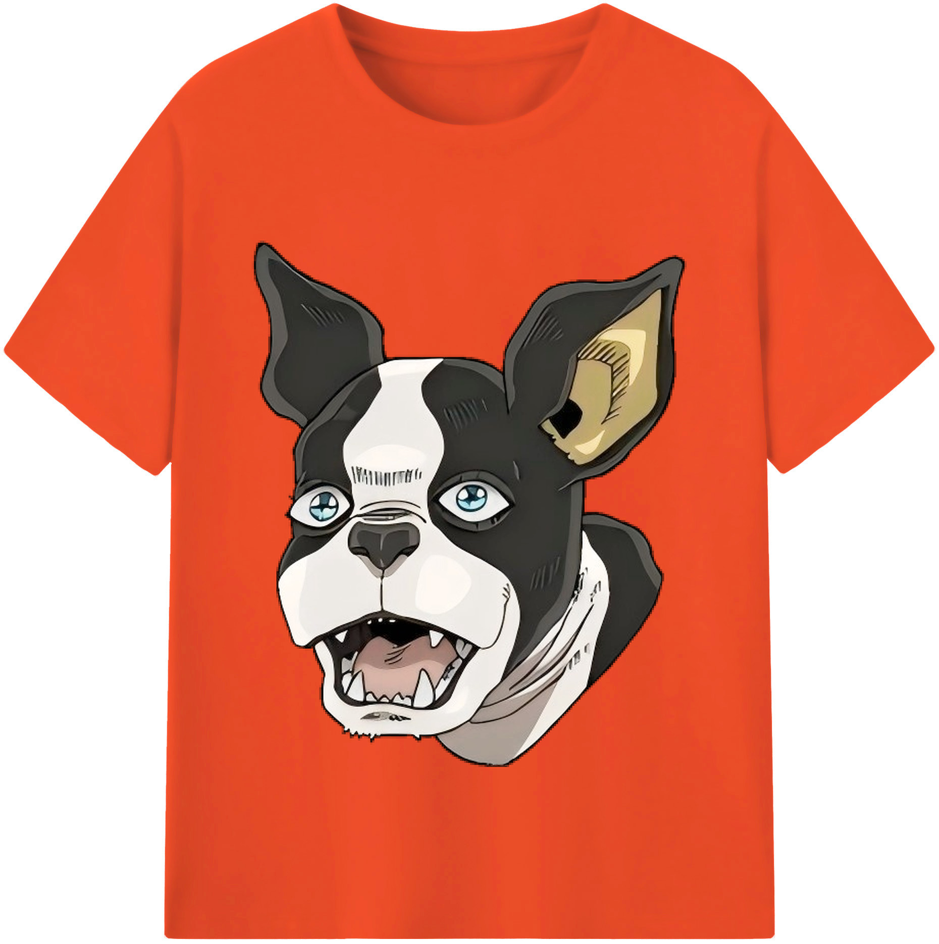 （画像用） ジョジョの奇妙な冒険 イギー JoJo's Bizarre Adventure Iggy 綿100％半袖Tシャツ（フロントプリント）