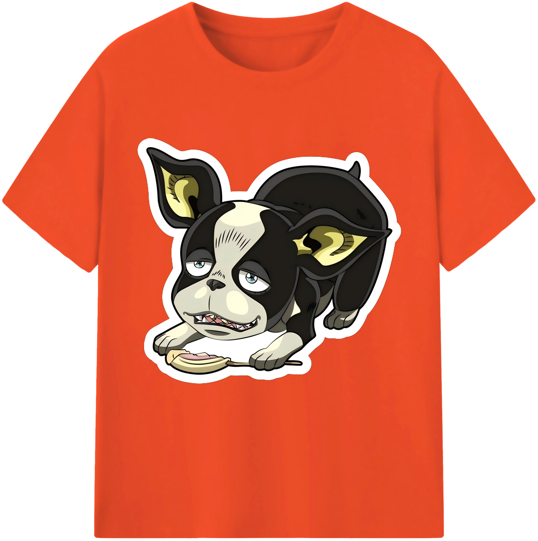 （画像用） ジョジョの奇妙な冒険 イギー JoJo's Bizarre Adventure Iggy 綿100％半袖Tシャツ（フロントプリント）