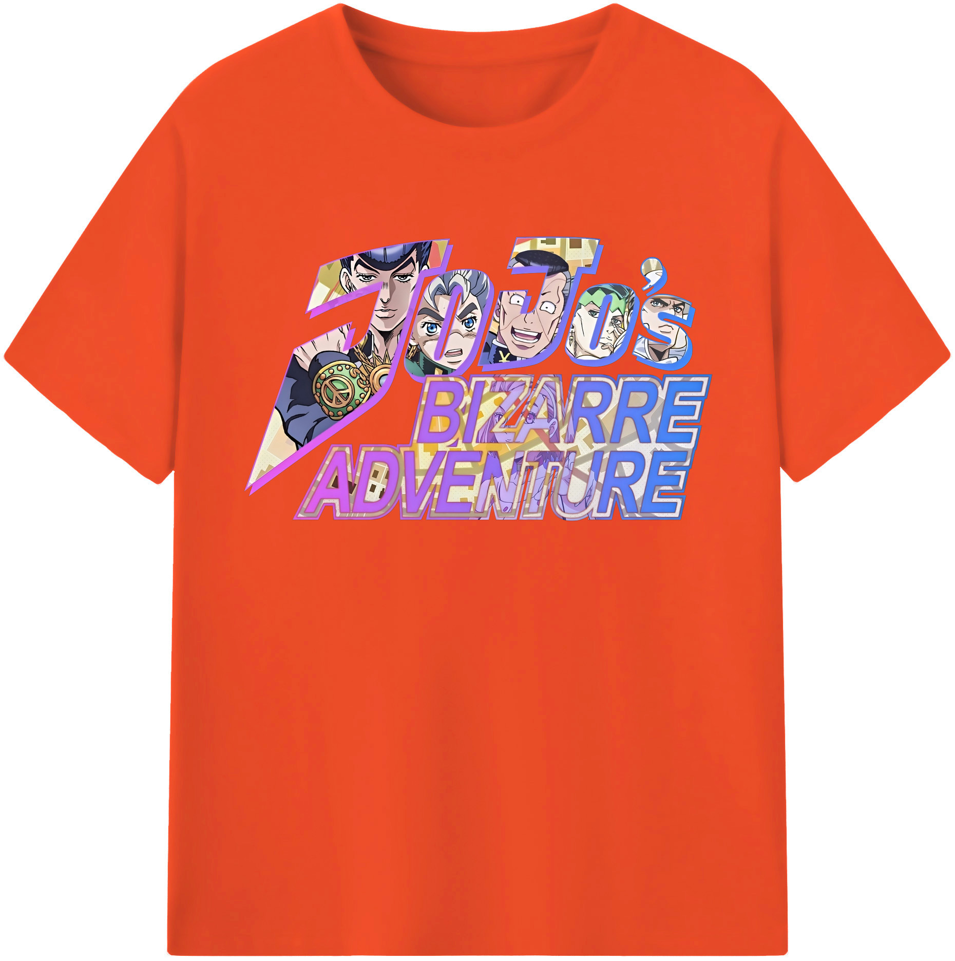 （画像用） ジョジョの奇妙な冒険 JoJo's Bizarre Adventure 綿100％半袖Tシャツ（フロントプリント）