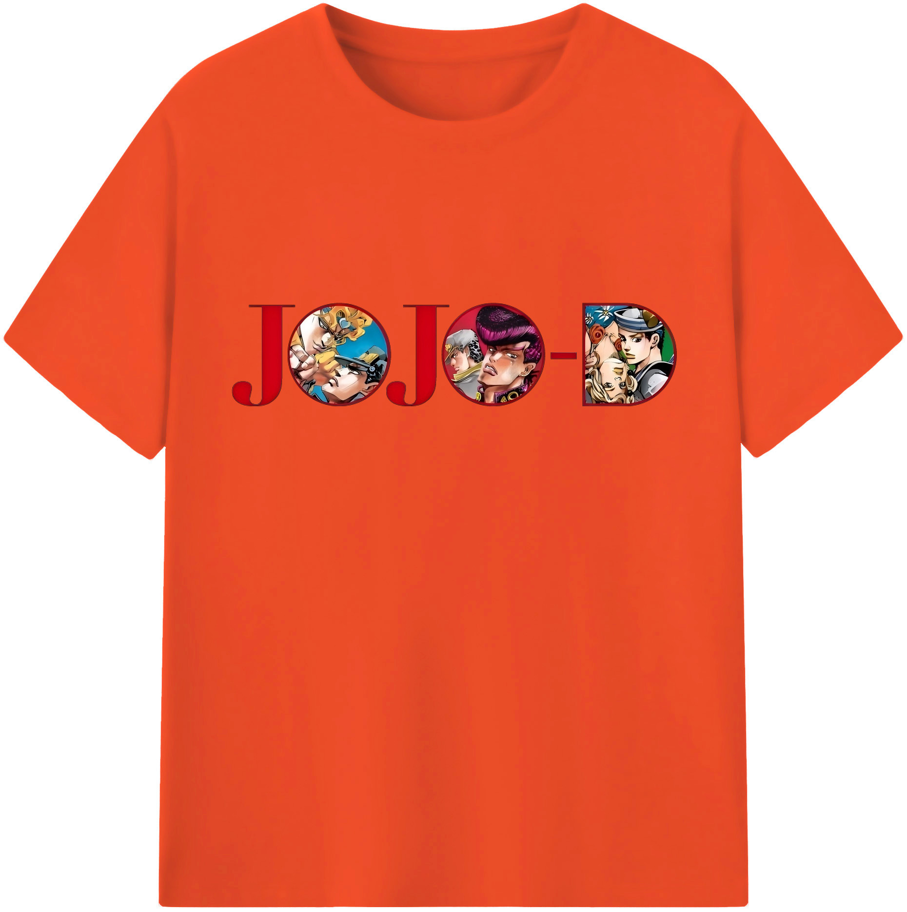 （画像用） ジョジョの奇妙な冒険 JoJo's Bizarre Adventure 綿100％半袖Tシャツ（フロントプリント）