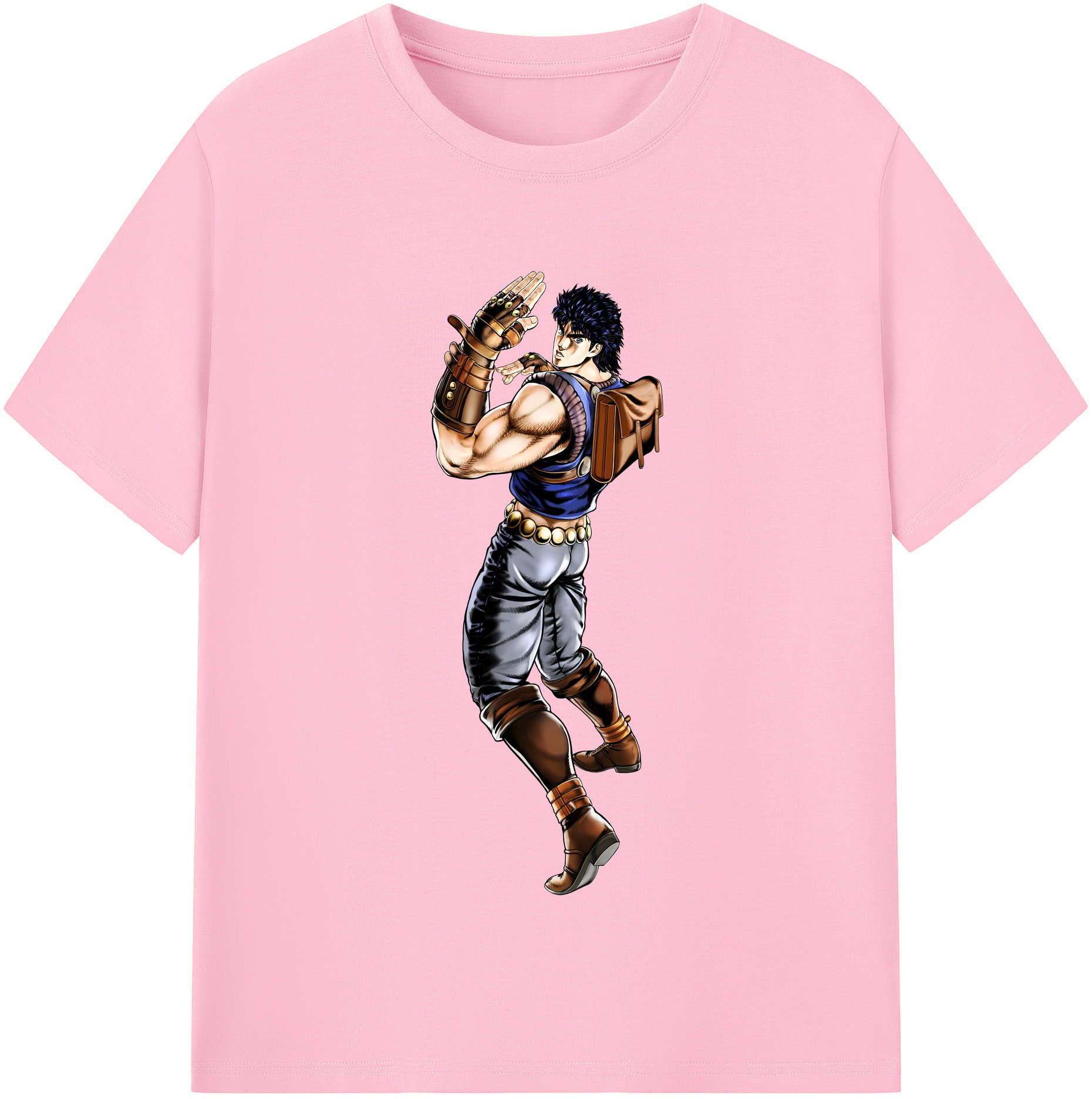 （画像用） ジョジョの奇妙な冒険 /ジョナサン?ジョースター JoJo's Bizarre Adventure Jonathan Joestar 綿100％半袖Tシャツ（フロントプリント）