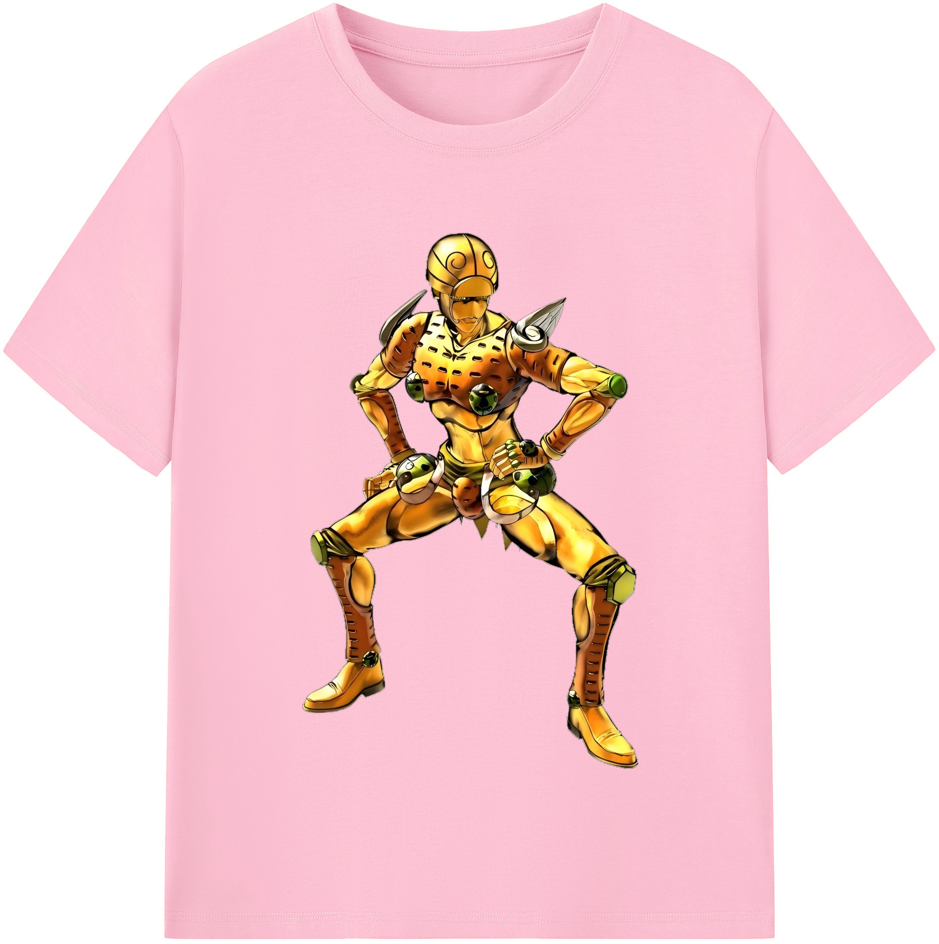 （画像用） ジョジョの奇妙な冒険 ジョルノ?ジョバァーナ JoJo's Bizarre Adventure Giorno Giovanna 綿100％半袖Tシャツ（フロントプリント）