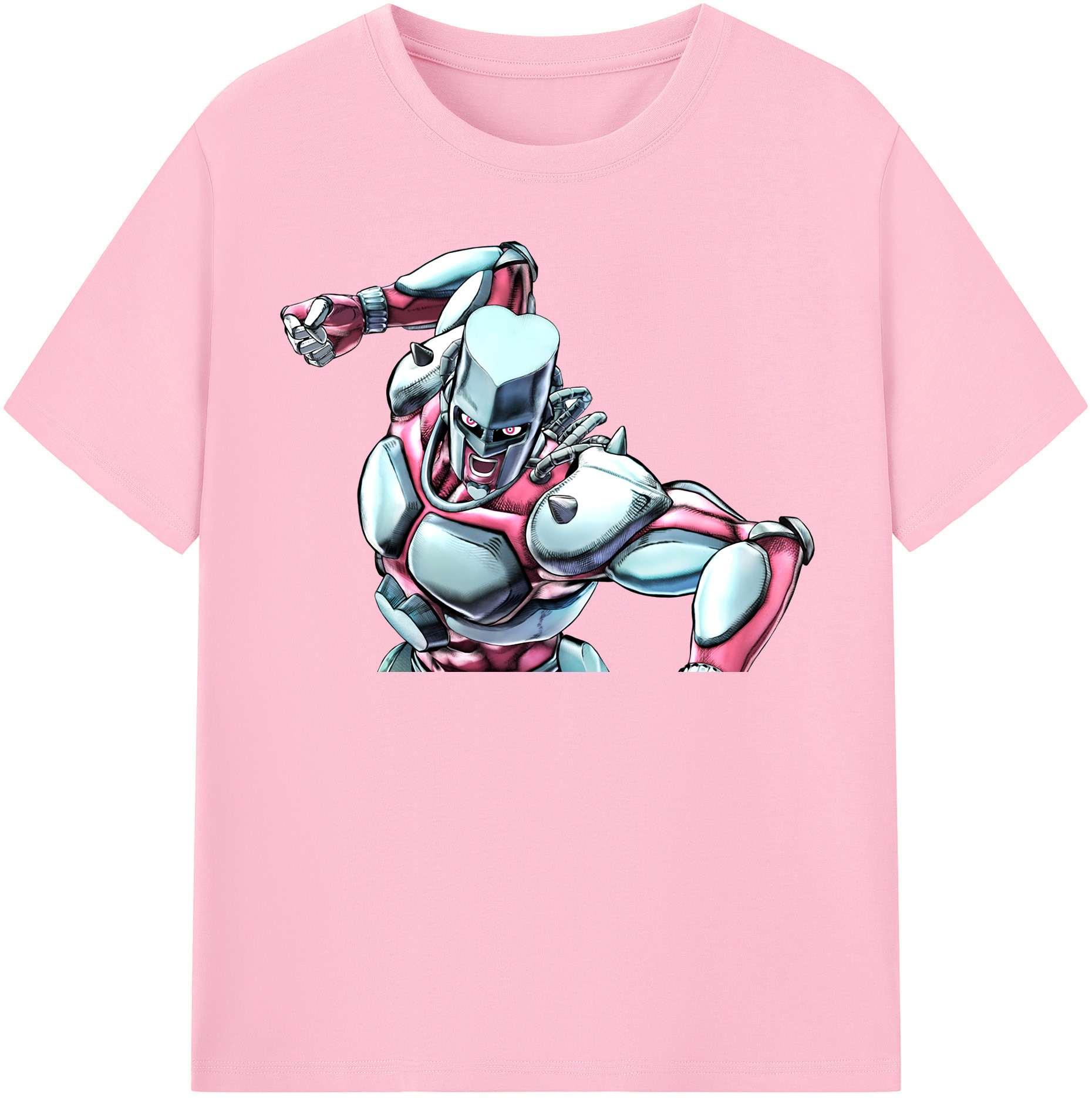 （画像用） ジョジョの奇妙な冒険 ひがしかた じょうすけ JoJo's Bizarre Adventure Higashikata Josuke 綿100％半袖Tシャツ（フロントプリント）