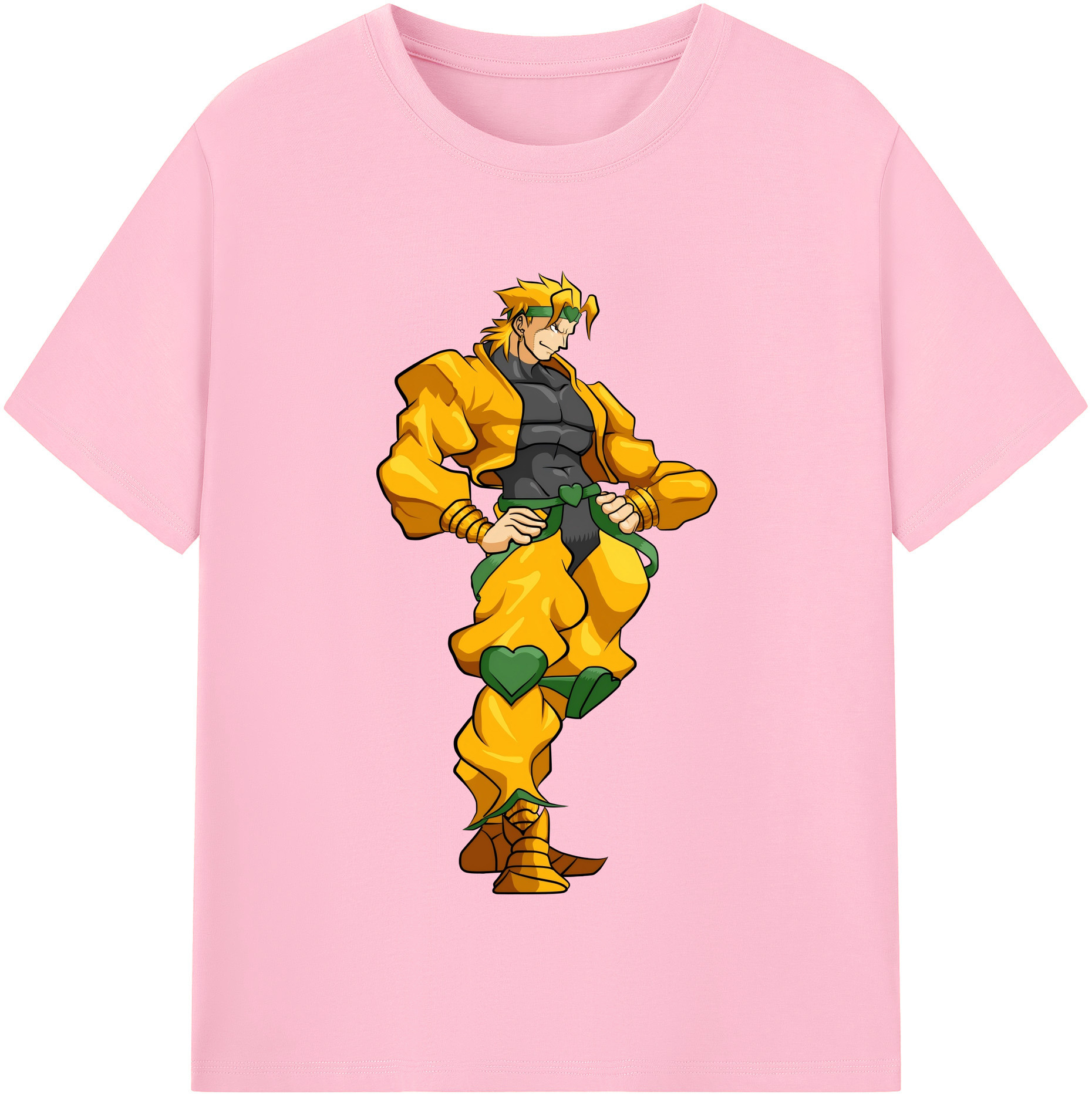 （画像用） ジョジョの奇妙な冒険 ディオ?ブランドー JoJo's Bizarre Adventure Dio Brando 綿100％半袖Tシャツ（フロントプリント）