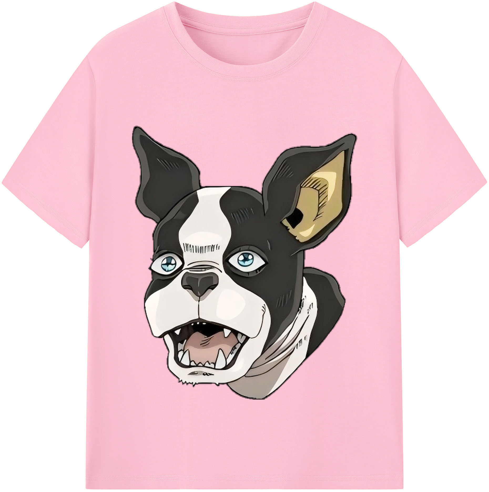 （画像用） ジョジョの奇妙な冒険 イギー JoJo's Bizarre Adventure Iggy 綿100％半袖Tシャツ（フロントプリント）