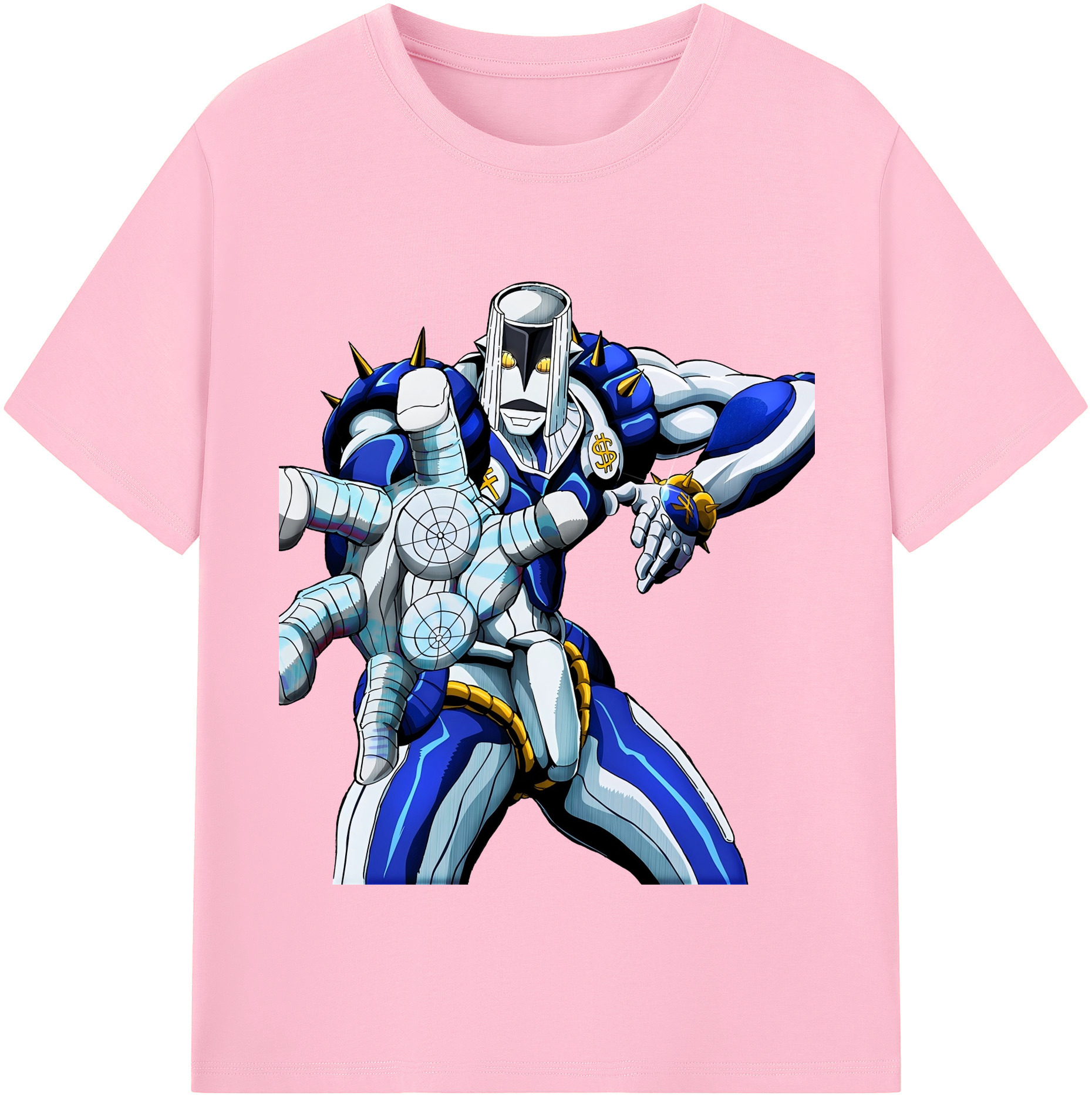 （画像用） ジョジョの奇妙な冒険 虹村億泰 にじむら おくやす JoJo's Bizarre Adventure Nijimura Okuyasu 綿100％半袖Tシャツ（フロントプリント）