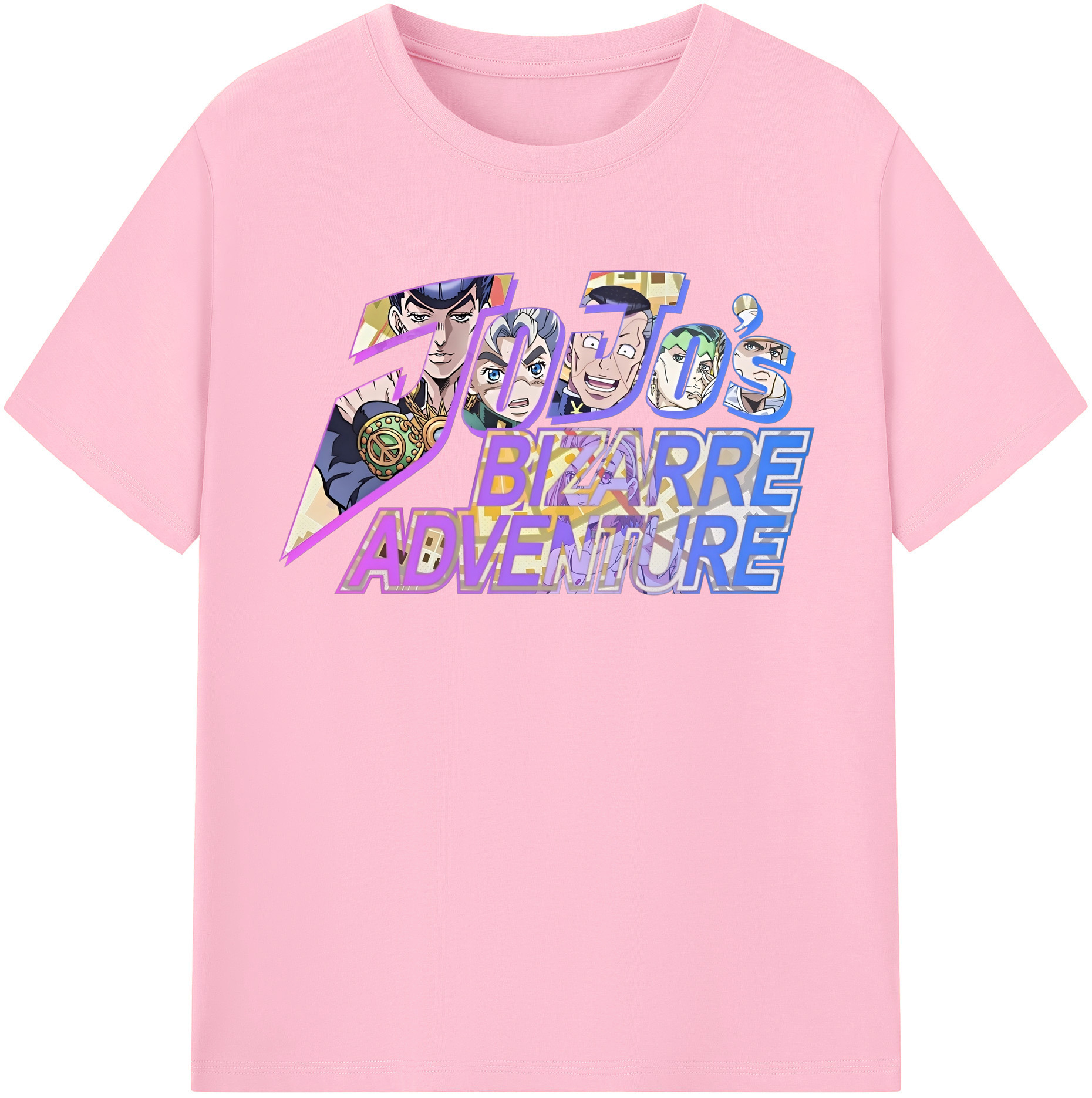 （画像用） ジョジョの奇妙な冒険 JoJo's Bizarre Adventure 綿100％半袖Tシャツ（フロントプリント）
