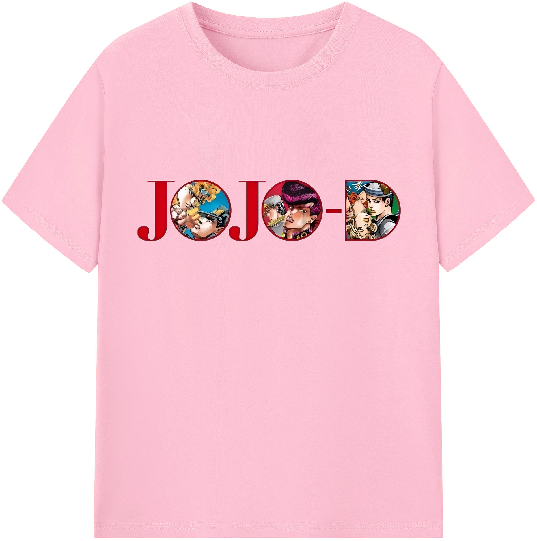 （画像用） ジョジョの奇妙な冒険 JoJo's Bizarre Adventure 綿100％半袖Tシャツ（フロントプリント）
