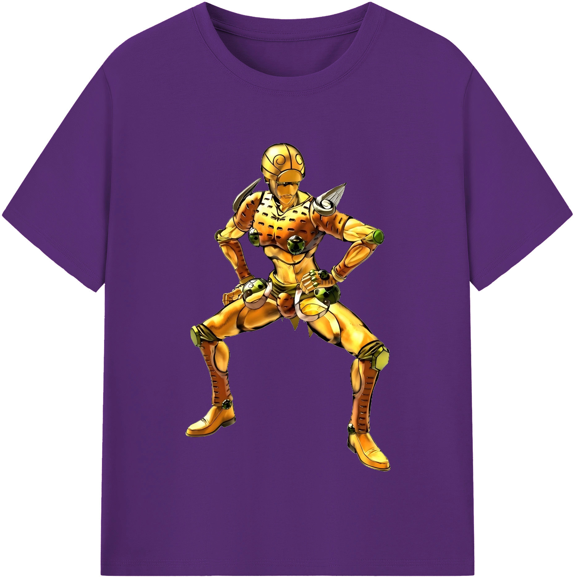（画像用） ジョジョの奇妙な冒険 ジョルノ?ジョバァーナ JoJo's Bizarre Adventure Giorno Giovanna 綿100％半袖Tシャツ（フロントプリント）