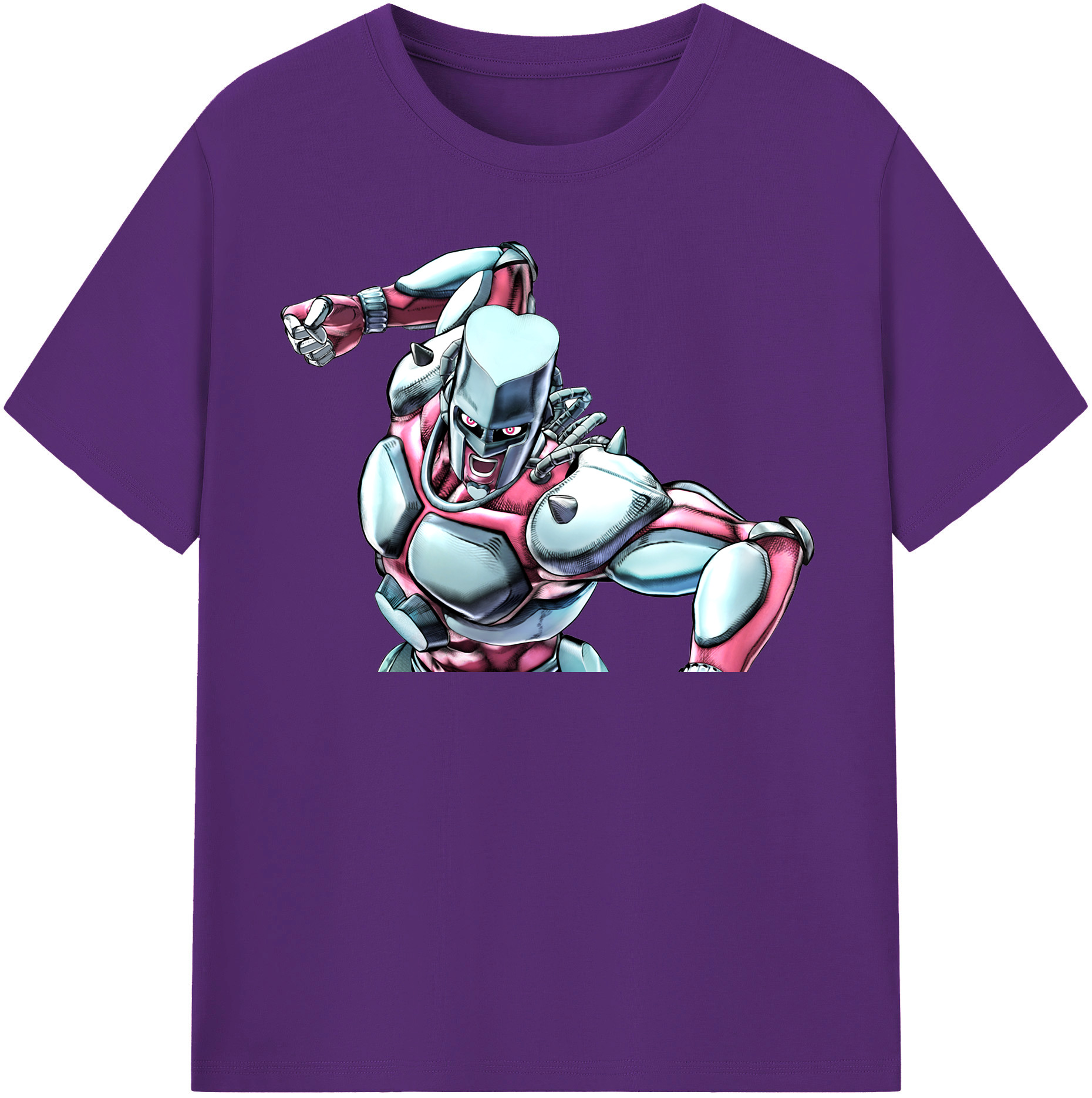 （画像用） ジョジョの奇妙な冒険 ひがしかた じょうすけ JoJo's Bizarre Adventure Higashikata Josuke 綿100％半袖Tシャツ（フロントプリント）