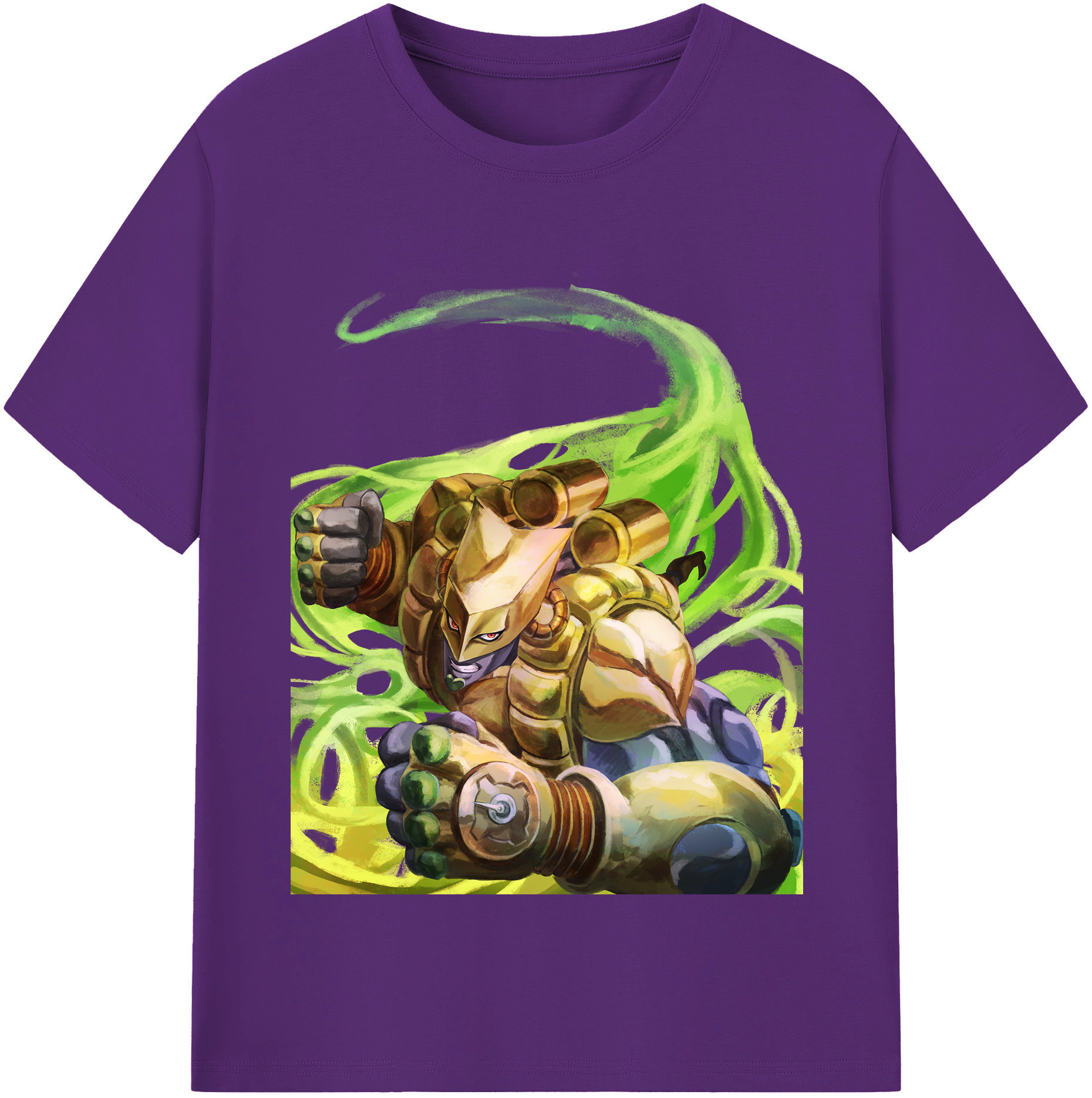（画像用） ジョジョの奇妙な冒険 ディオ?ブランドー JoJo's Bizarre Adventure Dio Brando 綿100％半袖Tシャツ（フロントプリント）