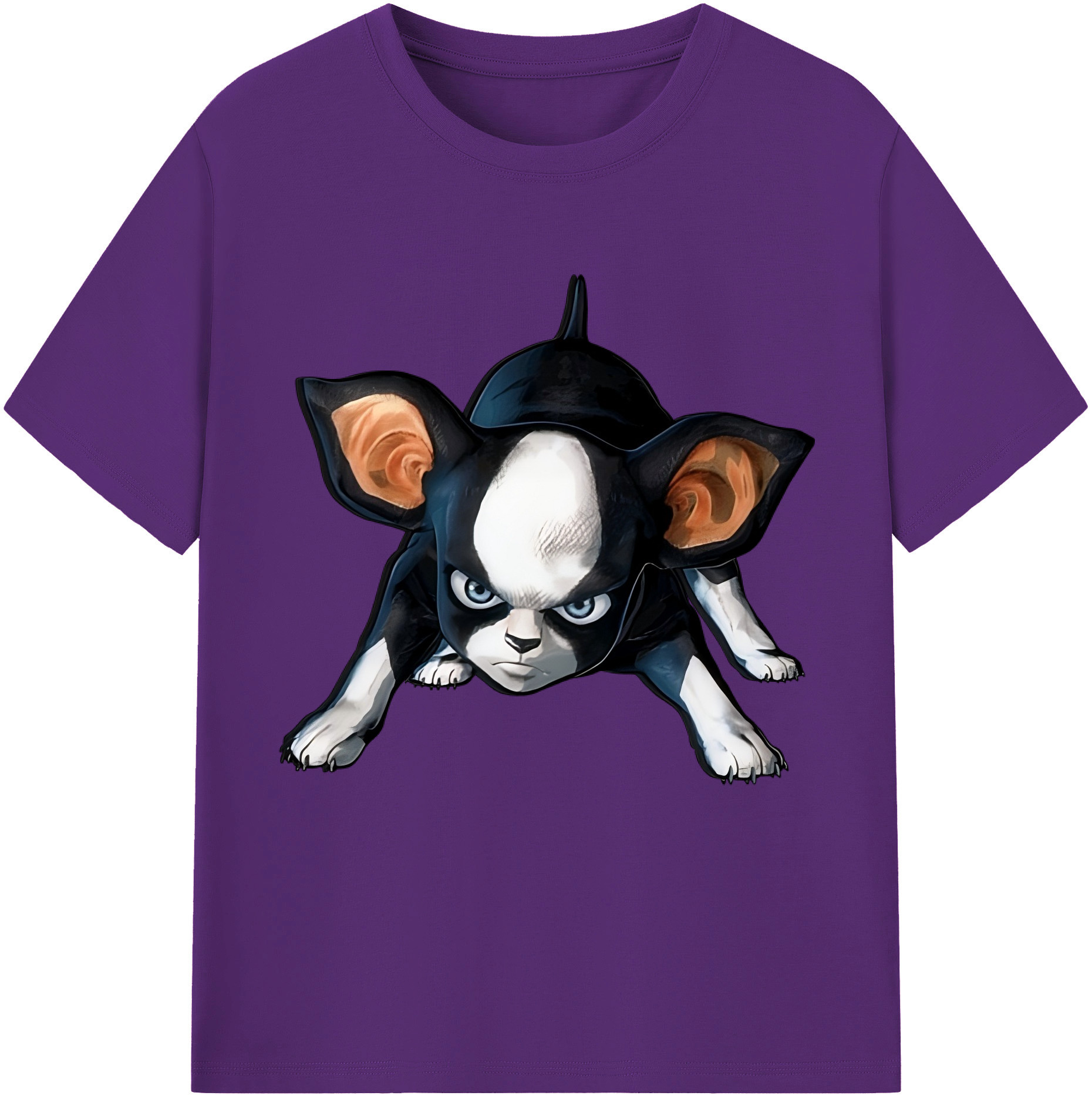 （画像用） ジョジョの奇妙な冒険 イギー JoJo's Bizarre Adventure Iggy 綿100％半袖Tシャツ（フロントプリント）