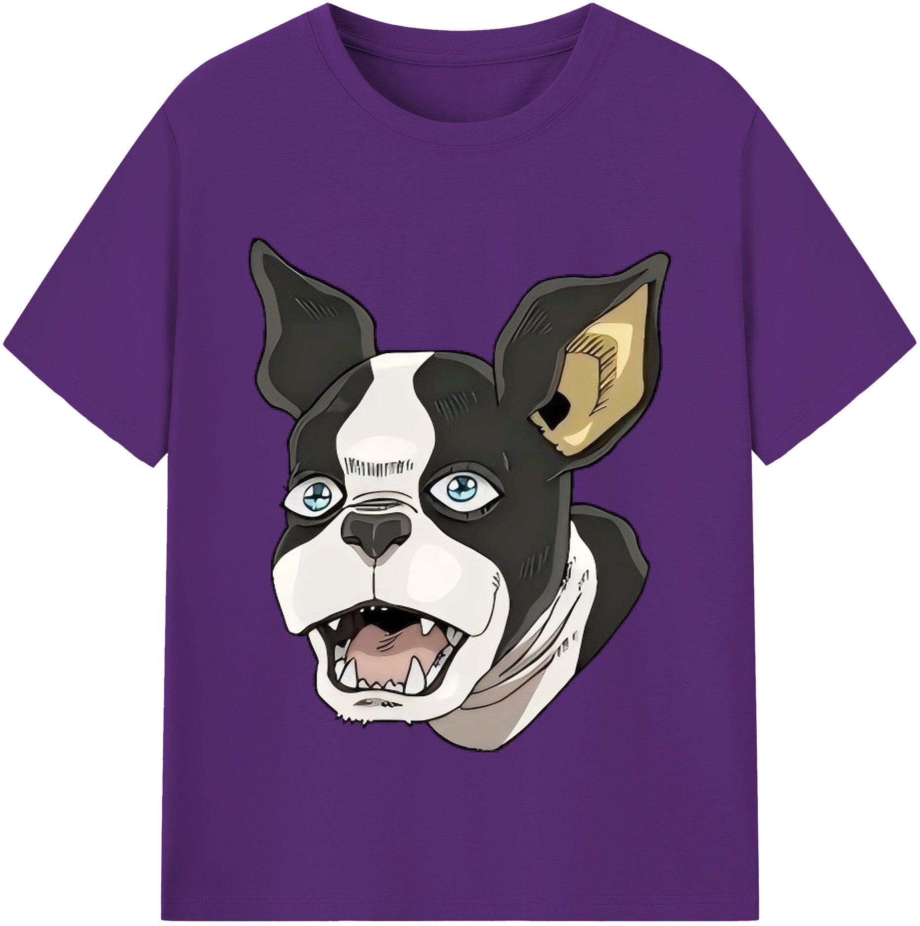 （画像用） ジョジョの奇妙な冒険 イギー JoJo's Bizarre Adventure Iggy 綿100％半袖Tシャツ（フロントプリント）