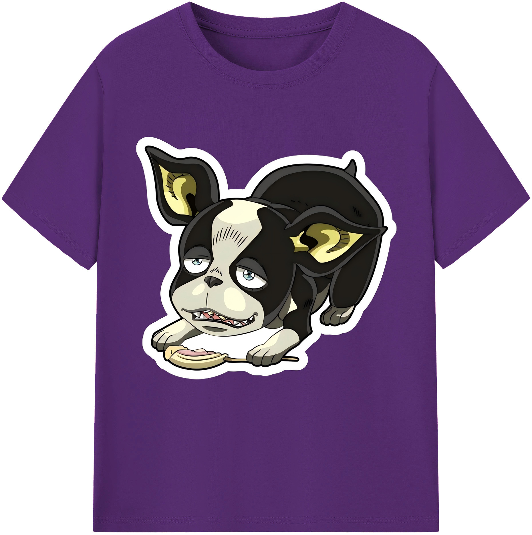 （画像用） ジョジョの奇妙な冒険 イギー JoJo's Bizarre Adventure Iggy 綿100％半袖Tシャツ（フロントプリント）