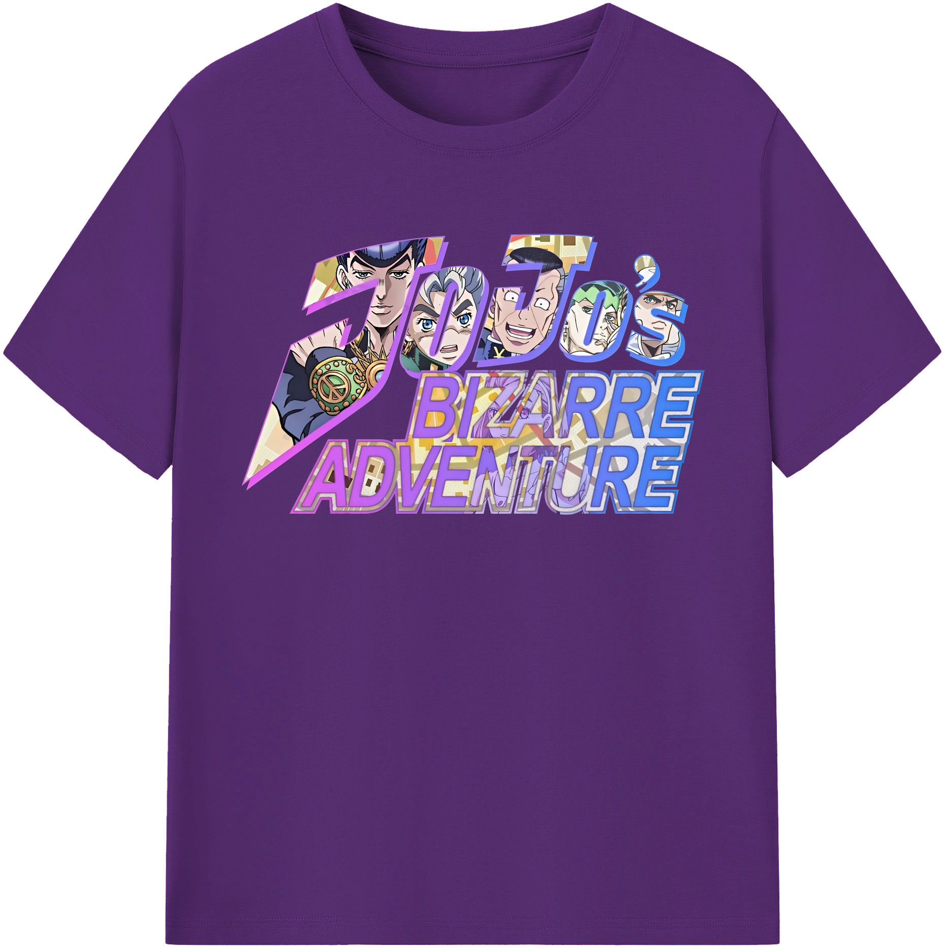 （画像用） ジョジョの奇妙な冒険 JoJo's Bizarre Adventure 綿100％半袖Tシャツ（フロントプリント）