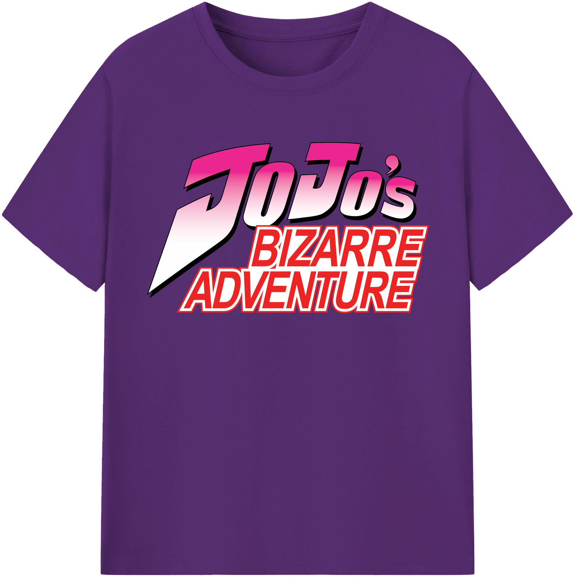（画像用） ジョジョの奇妙な冒険 JoJo's Bizarre Adventure 綿100％半袖Tシャツ（フロントプリント）