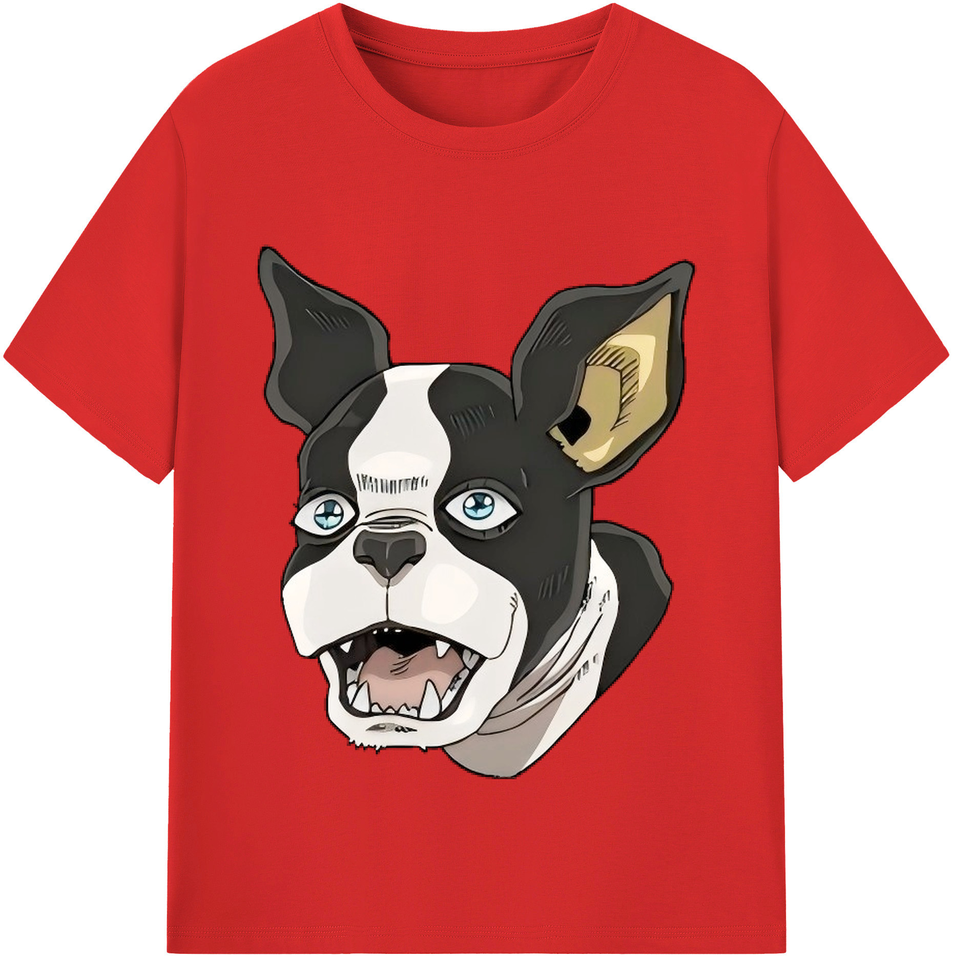 （画像用） ジョジョの奇妙な冒険 イギー JoJo's Bizarre Adventure Iggy 綿100％半袖Tシャツ（フロントプリント）