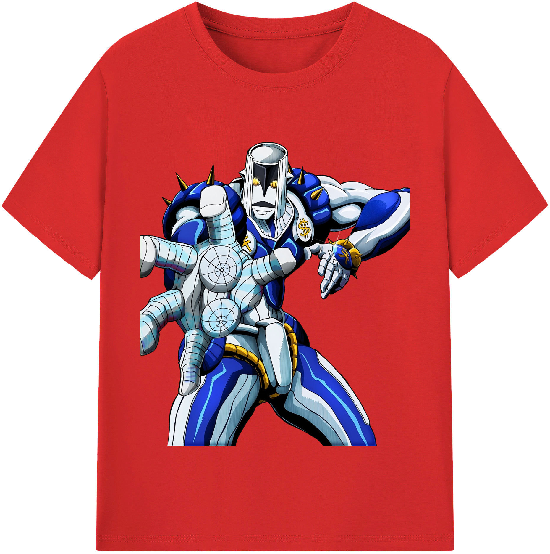 （画像用） ジョジョの奇妙な冒険 虹村億泰 にじむら おくやす JoJo's Bizarre Adventure Nijimura Okuyasu 綿100％半袖Tシャツ（フロントプリント）