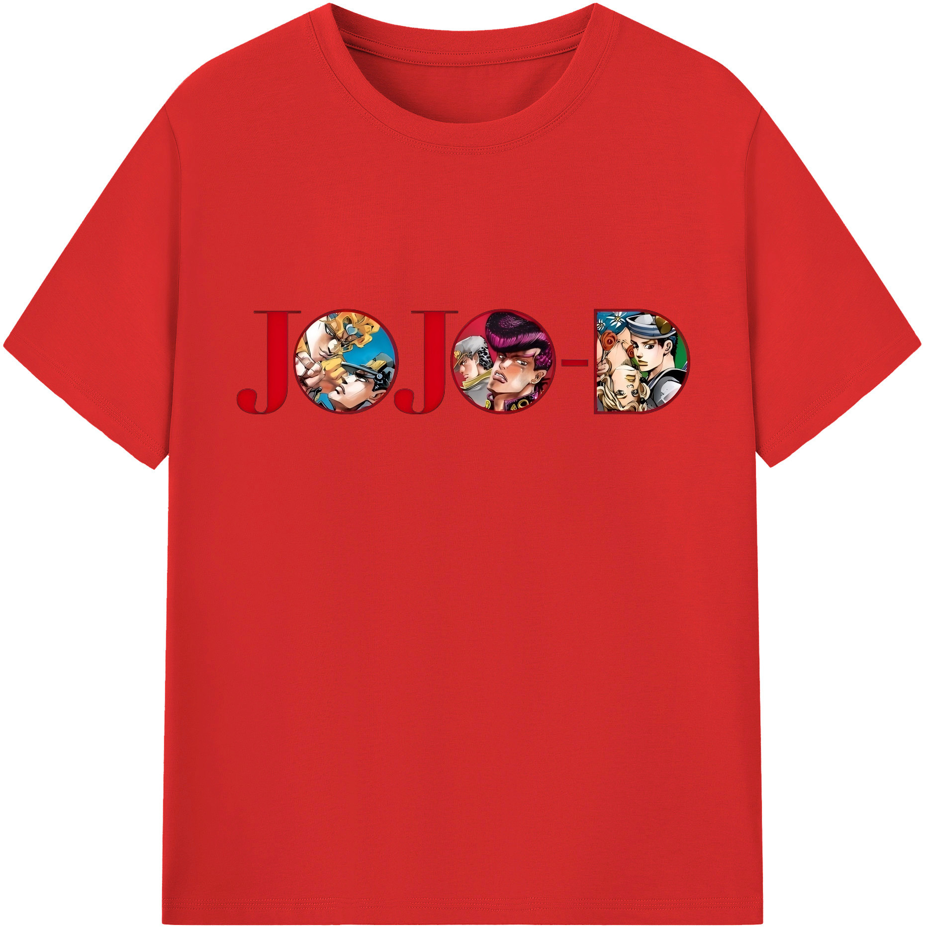 （画像用） ジョジョの奇妙な冒険 JoJo's Bizarre Adventure 綿100％半袖Tシャツ（フロントプリント）