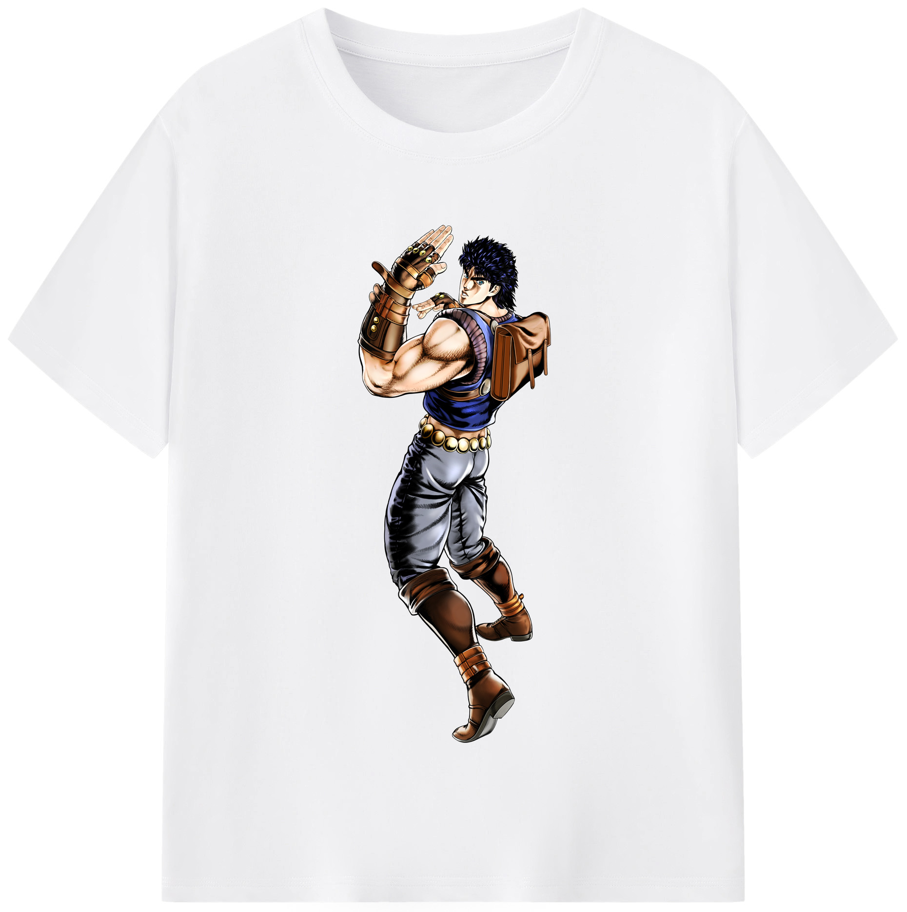 （画像用） ジョジョの奇妙な冒険 /ジョナサン?ジョースター JoJo's Bizarre Adventure Jonathan Joestar 綿100％半袖Tシャツ（フロントプリント）