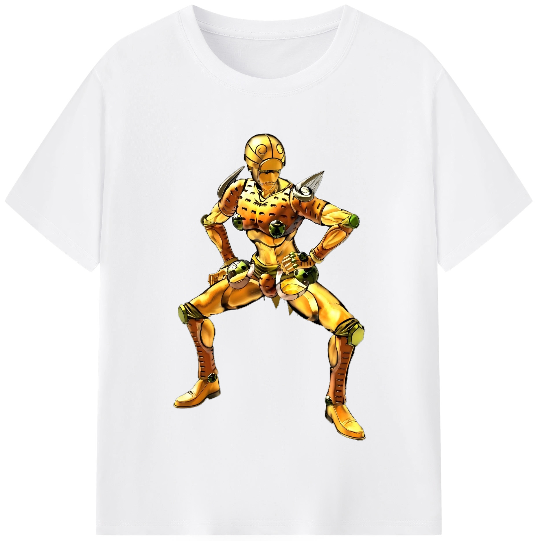 （画像用） ジョジョの奇妙な冒険 ジョルノ?ジョバァーナ JoJo's Bizarre Adventure Giorno Giovanna 綿100％半袖Tシャツ（フロントプリント）