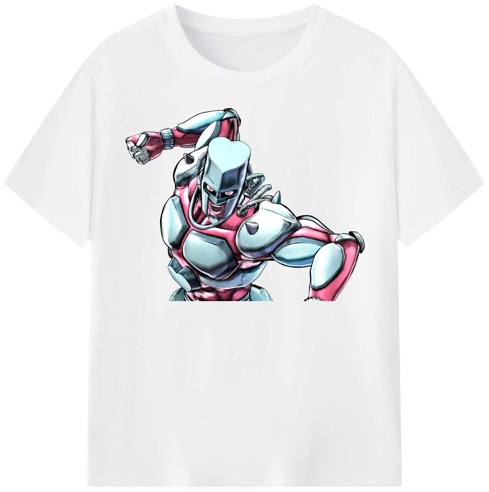 （画像用） ジョジョの奇妙な冒険 ひがしかた じょうすけ JoJo's Bizarre Adventure Higashikata Josuke 綿100％半袖Tシャツ（フロントプリント）