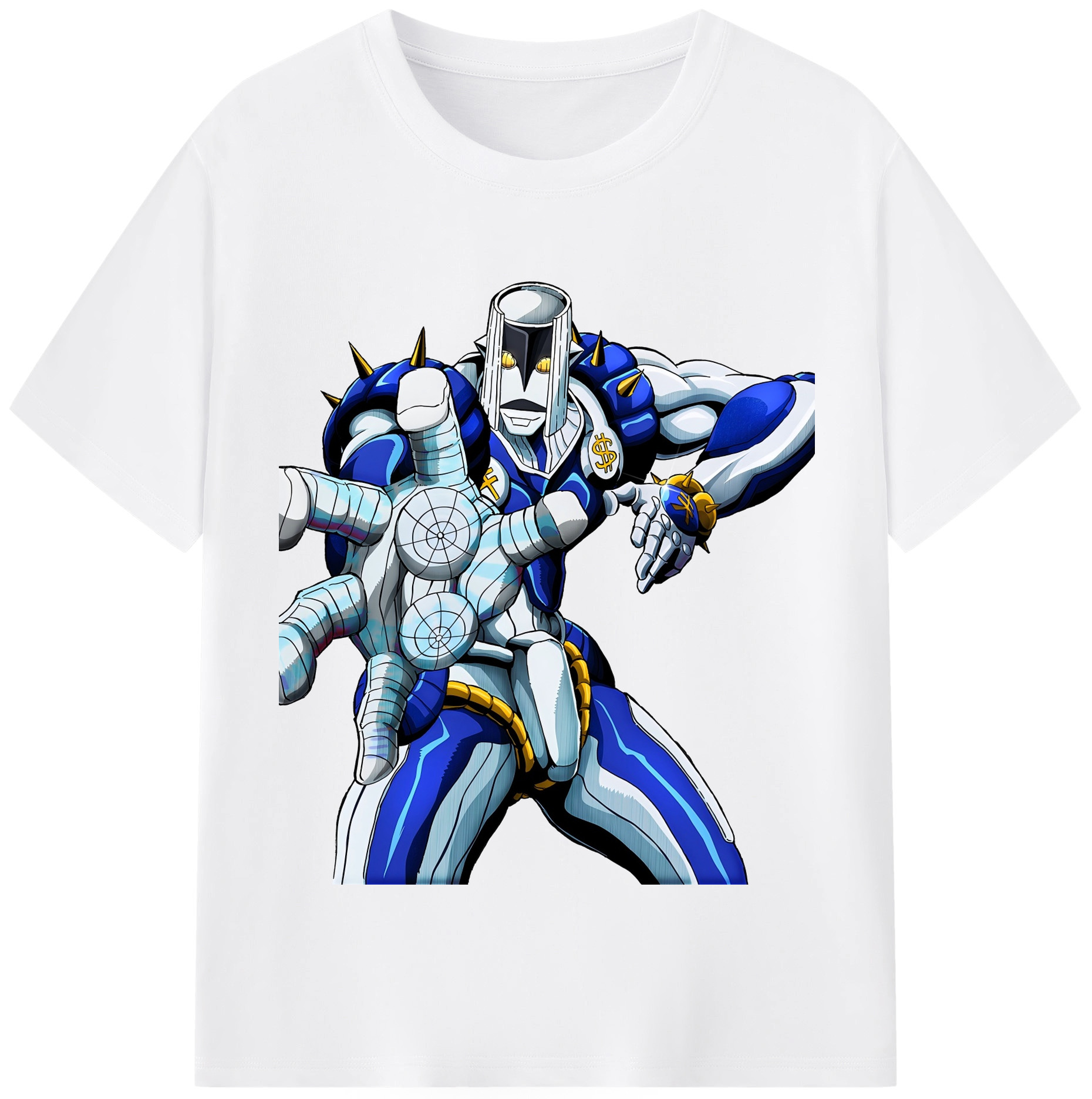 （画像用） ジョジョの奇妙な冒険 虹村億泰 にじむら おくやす JoJo's Bizarre Adventure Nijimura Okuyasu 綿100％半袖Tシャツ（フロントプリント）
