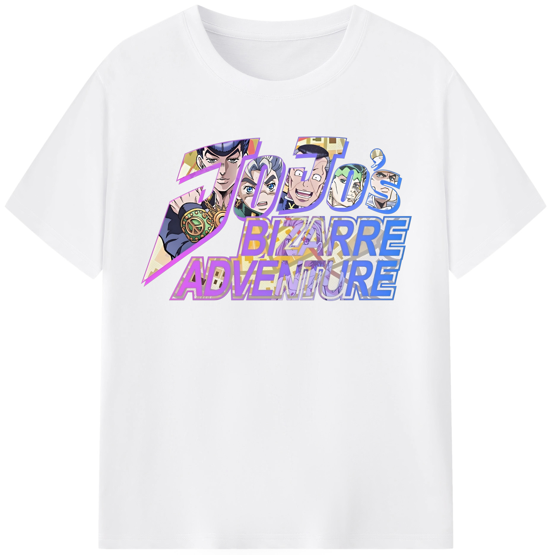 （画像用） ジョジョの奇妙な冒険 JoJo's Bizarre Adventure 綿100％半袖Tシャツ（フロントプリント）