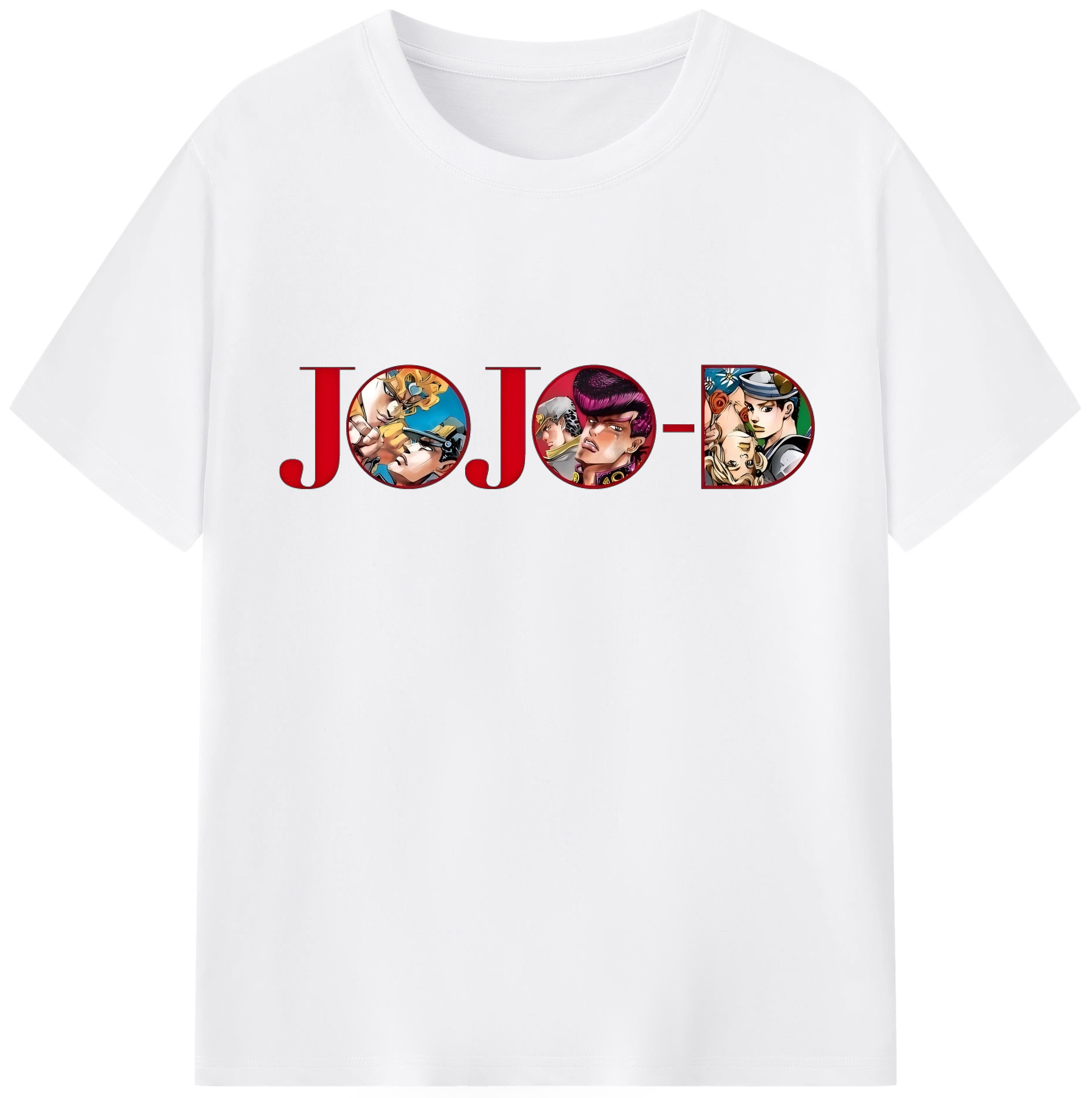 （画像用） ジョジョの奇妙な冒険 JoJo's Bizarre Adventure 綿100％半袖Tシャツ（フロントプリント）