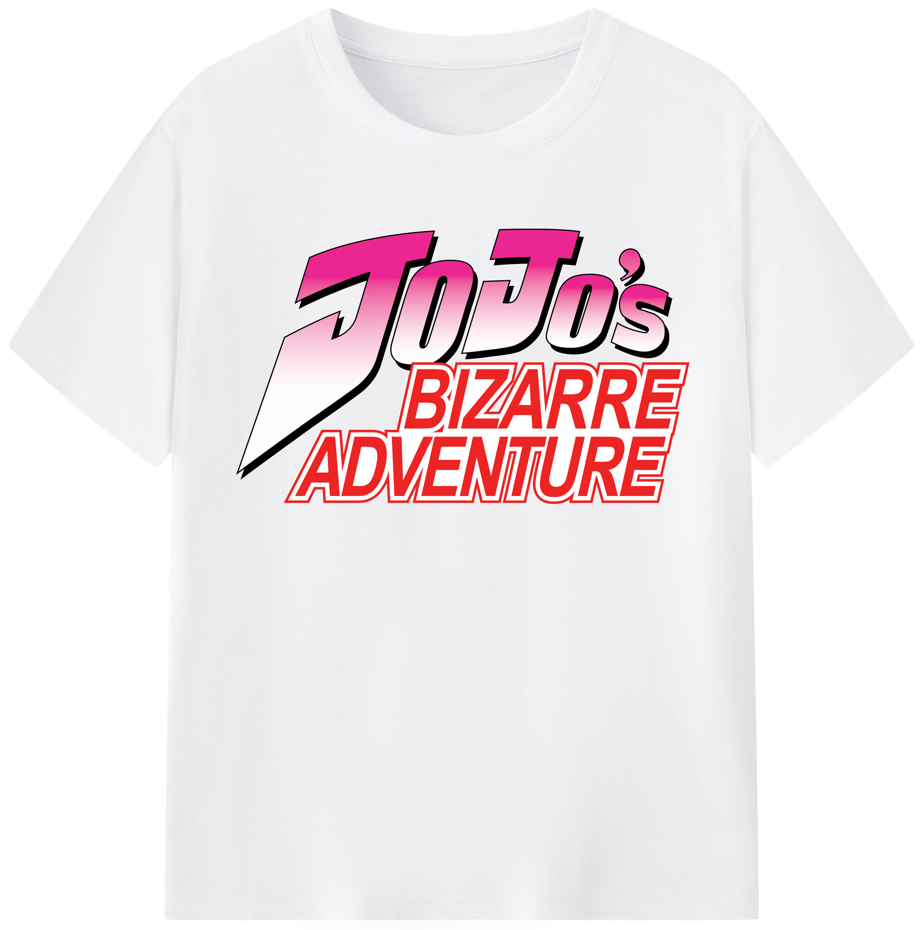（画像用） ジョジョの奇妙な冒険 JoJo's Bizarre Adventure 綿100％半袖Tシャツ（フロントプリント）