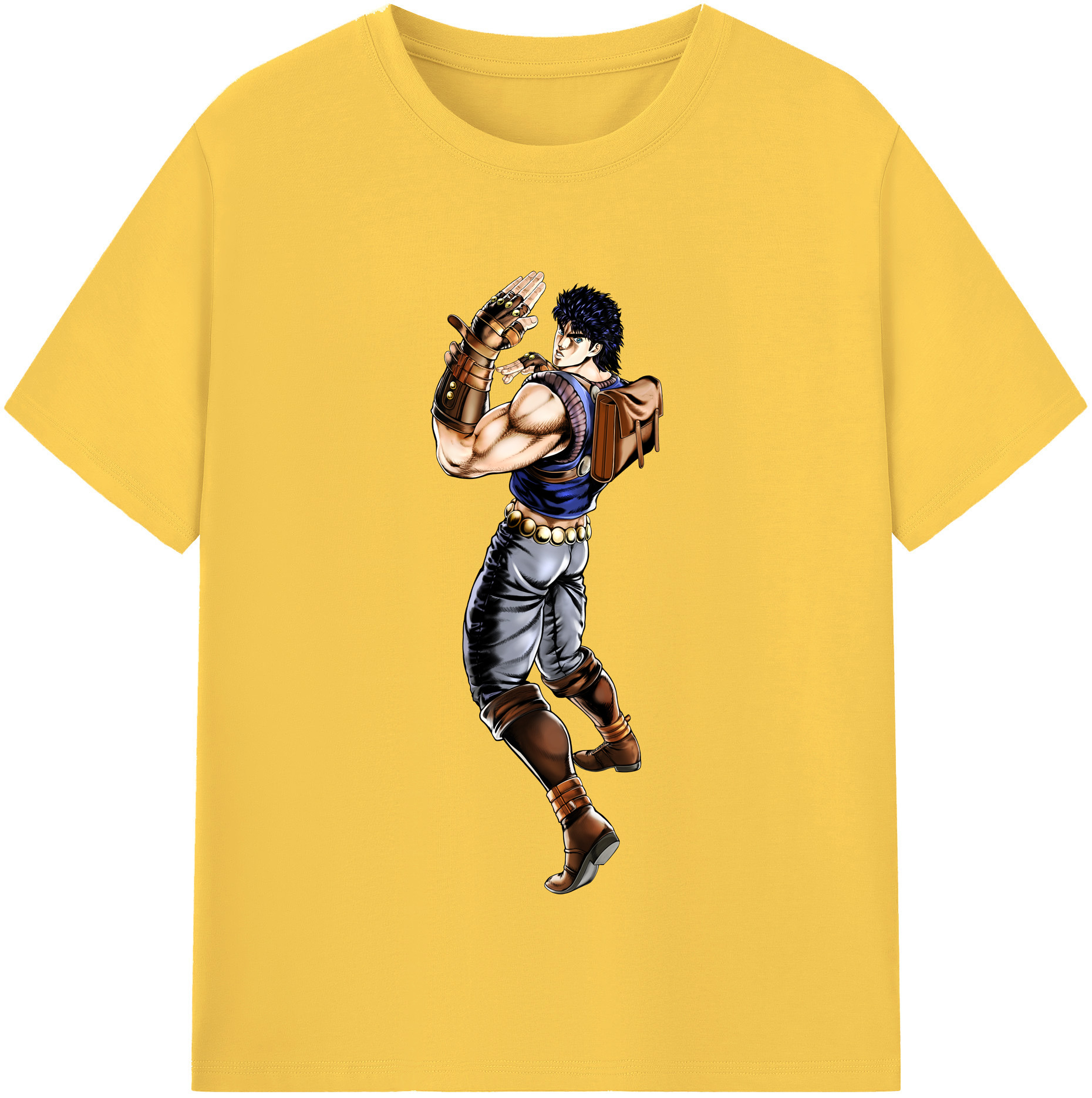 （画像用） ジョジョの奇妙な冒険 /ジョナサン?ジョースター JoJo's Bizarre Adventure Jonathan Joestar 綿100％半袖Tシャツ（フロントプリント）