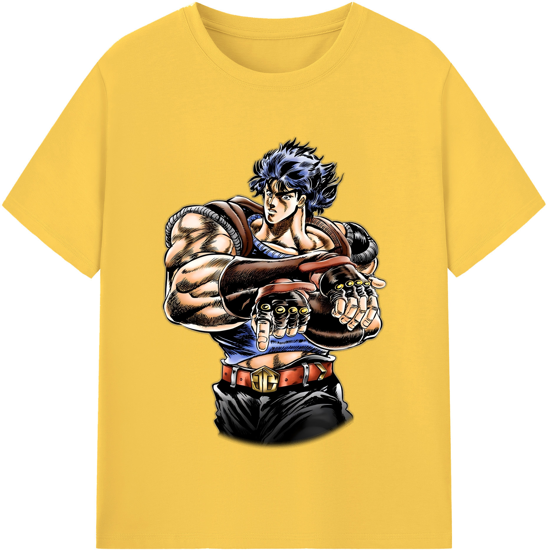 （画像用） ジョジョの奇妙な冒険 /ジョナサン?ジョースター JoJo's Bizarre Adventure Jonathan Joestar 綿100％半袖Tシャツ（フロントプリント）