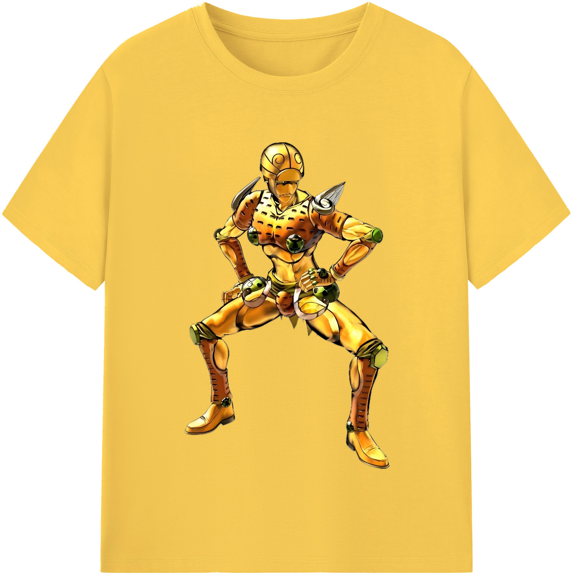 （画像用） ジョジョの奇妙な冒険 ジョルノ?ジョバァーナ JoJo's Bizarre Adventure Giorno Giovanna 綿100％半袖Tシャツ（フロントプリント）
