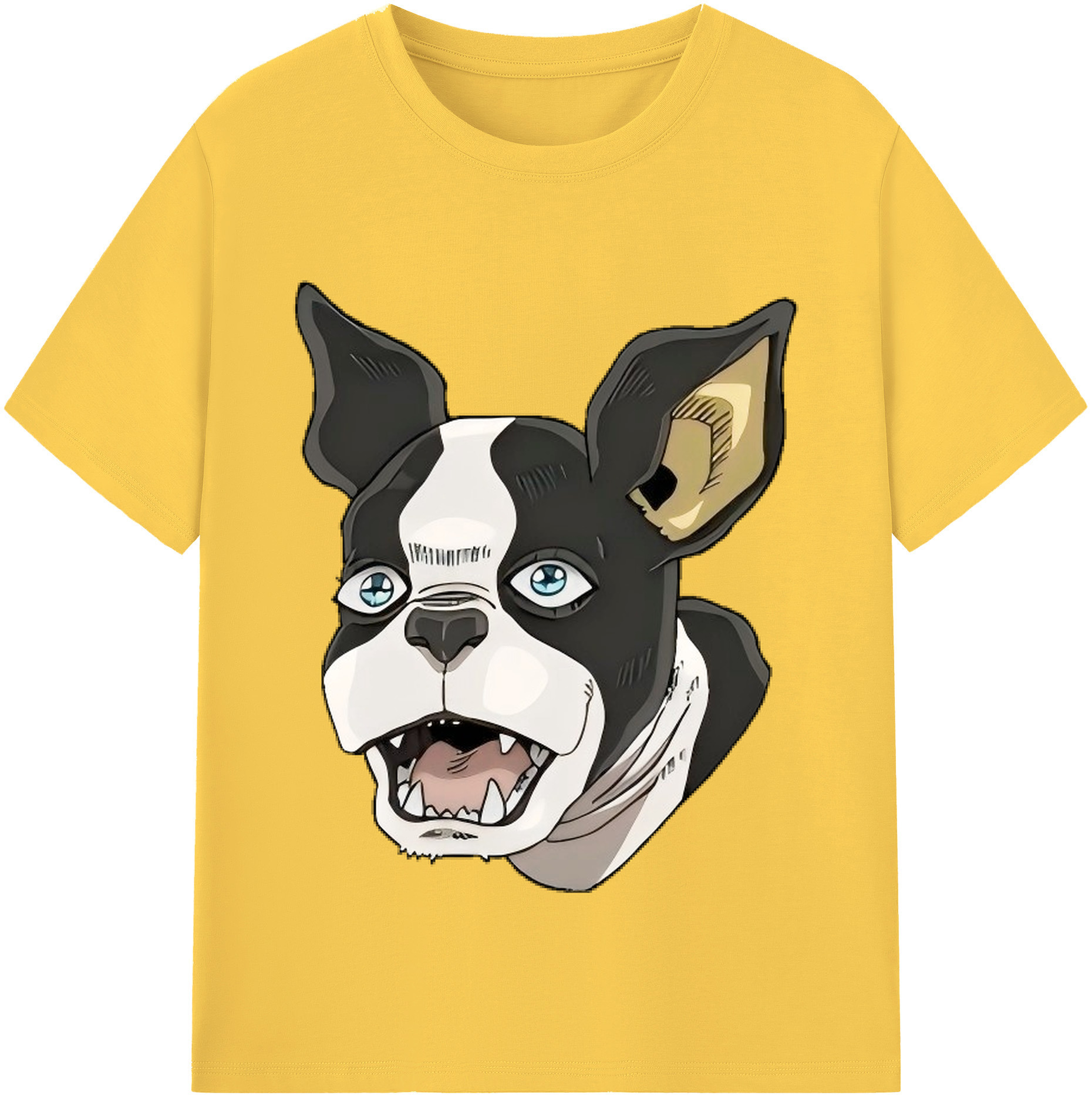 （画像用） ジョジョの奇妙な冒険 イギー JoJo's Bizarre Adventure Iggy 綿100％半袖Tシャツ（フロントプリント）